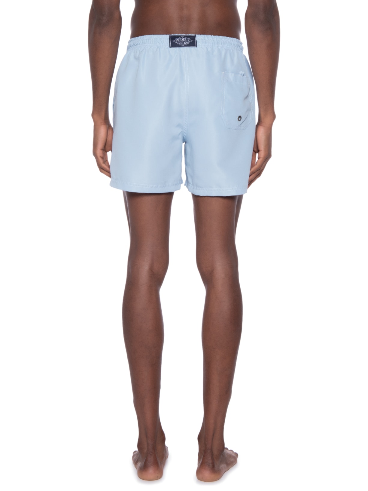 Short Masculino água Liso Bora Azul Purple Yellow