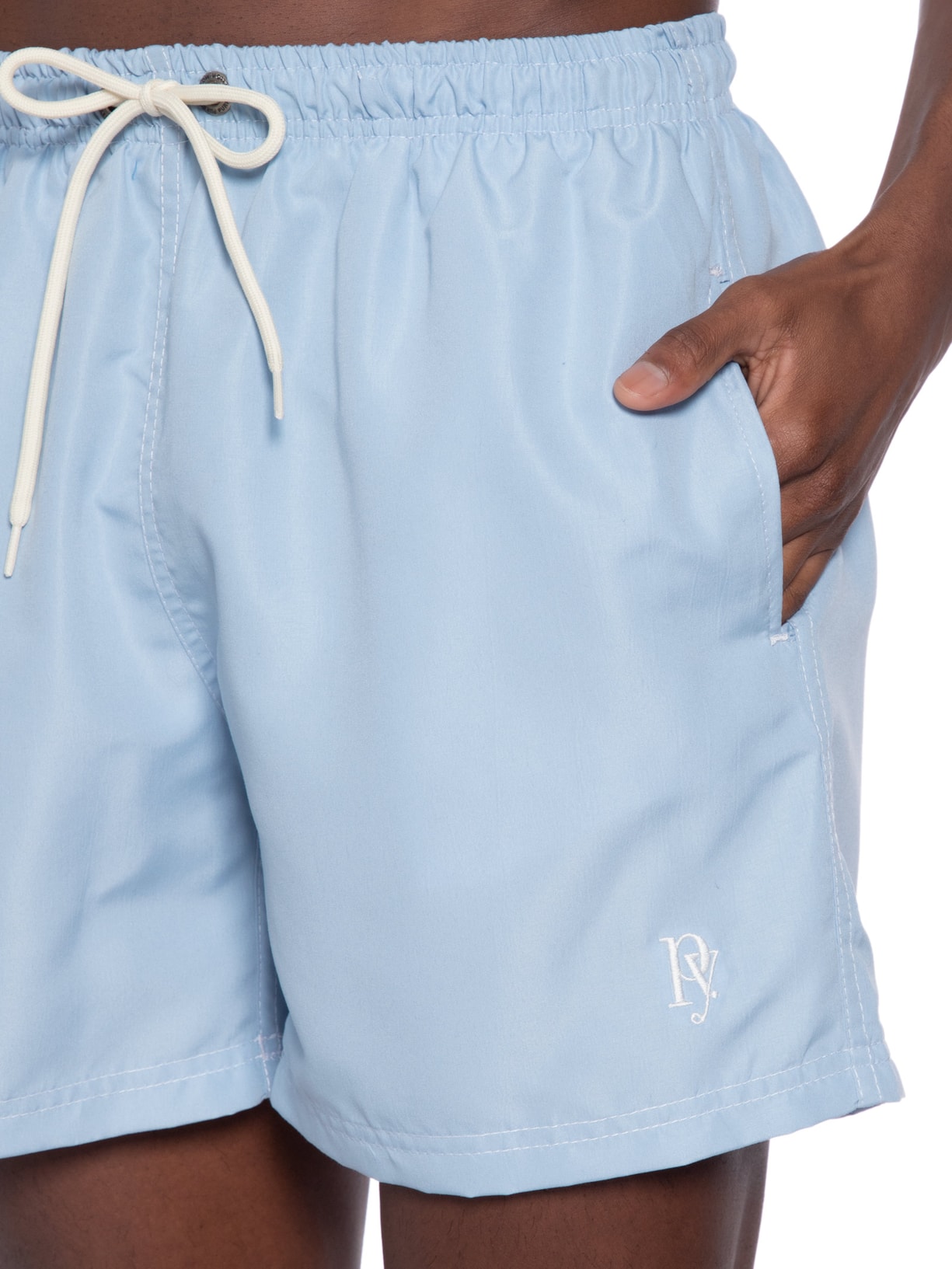 Short Masculino água Liso Bora Azul Purple Yellow