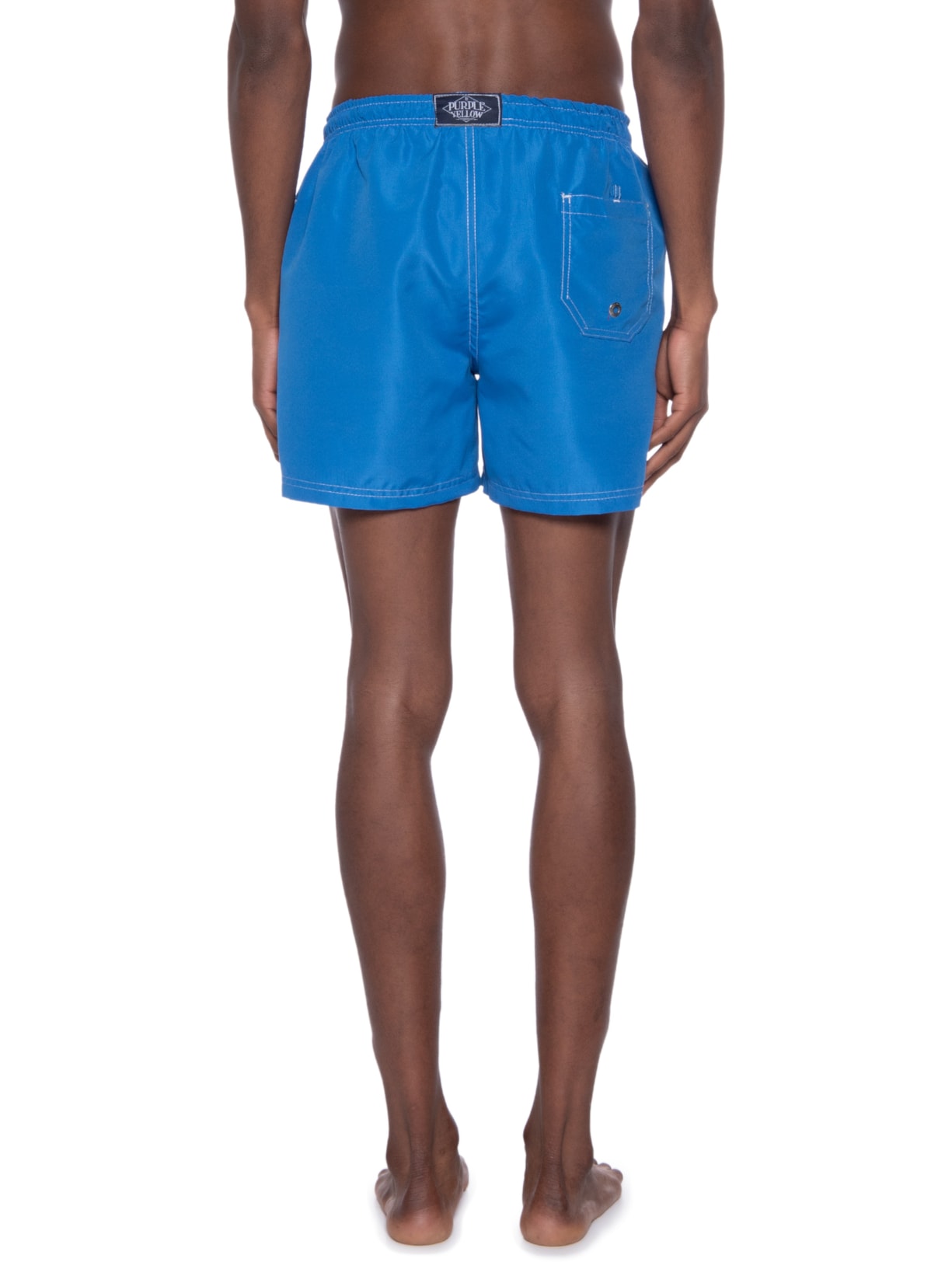 Short Masculino água Liso Bora Azul Purple Yellow
