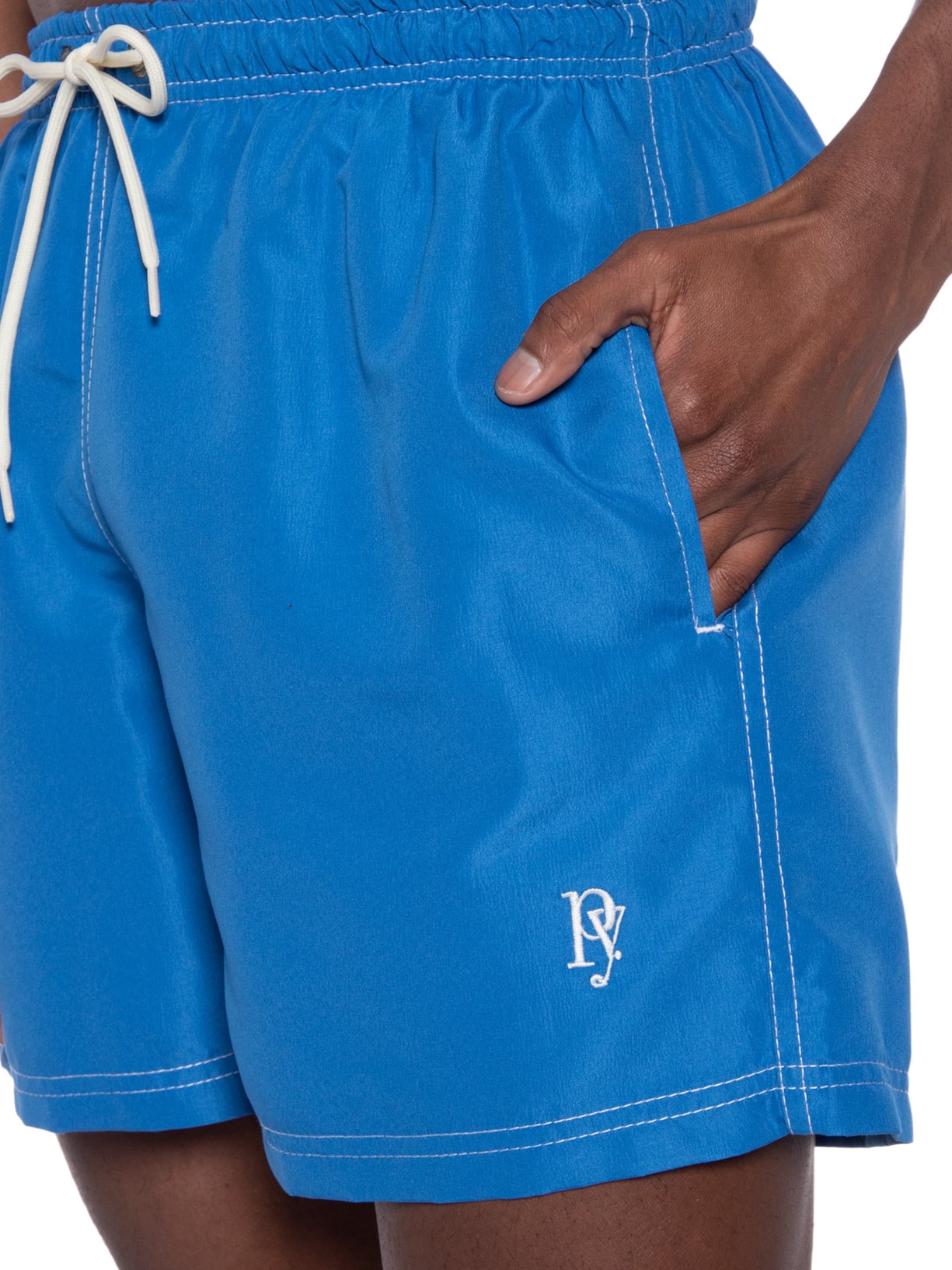 Short Masculino água Liso Bora Azul Purple Yellow