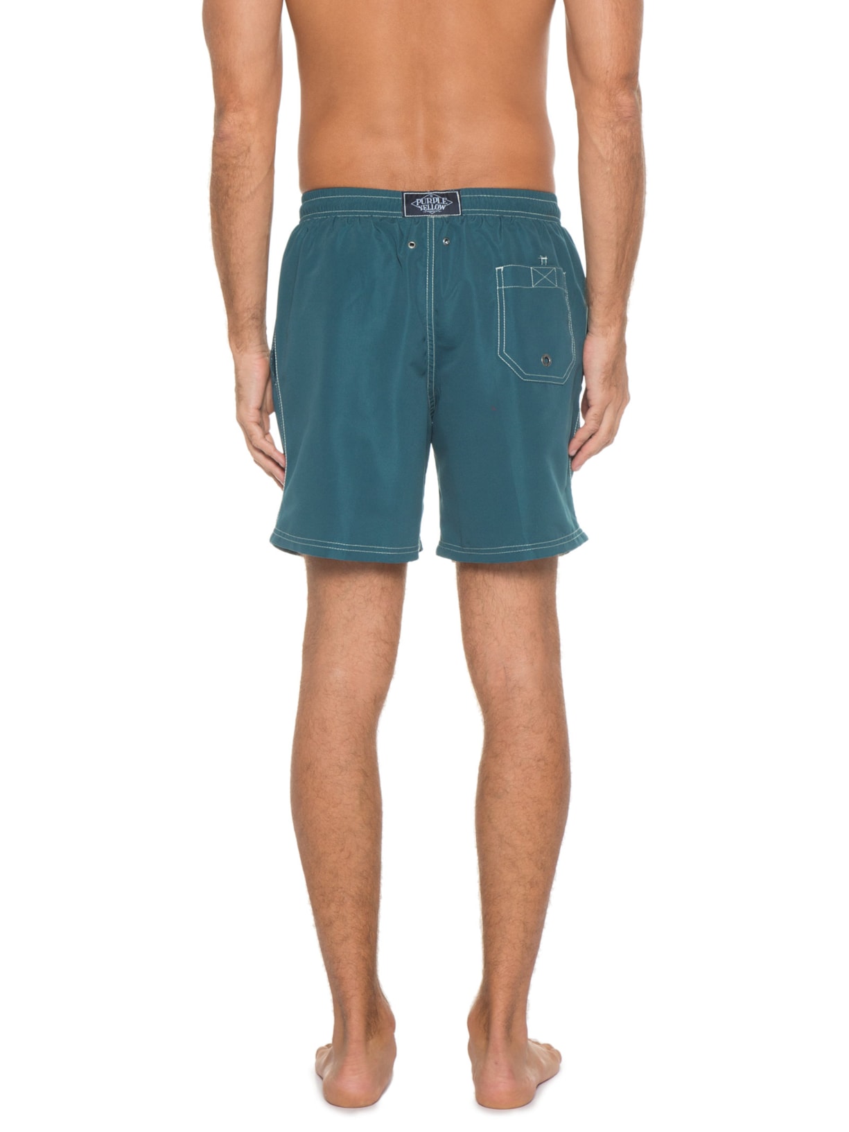 Short Masculino água Liso Bora Azul Purple Yellow