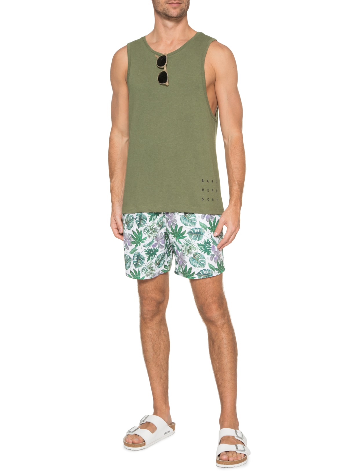 Short Masculino água Tordesilhas Verde Purple Yellow