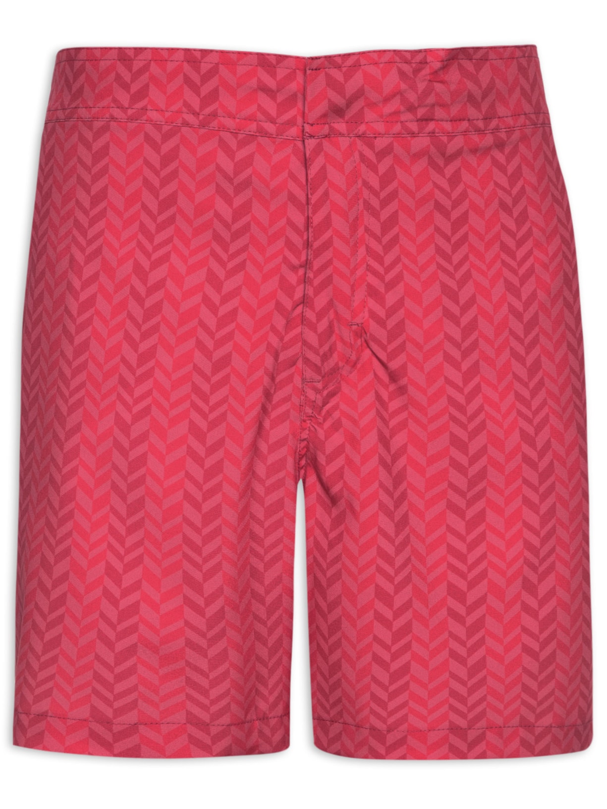 Short Masculino Alfaiataria Flet - Vermelho
