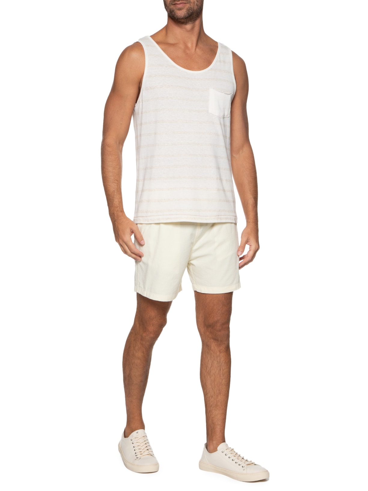 Short Masculino Ana Ruga Amarelo  Pineapple