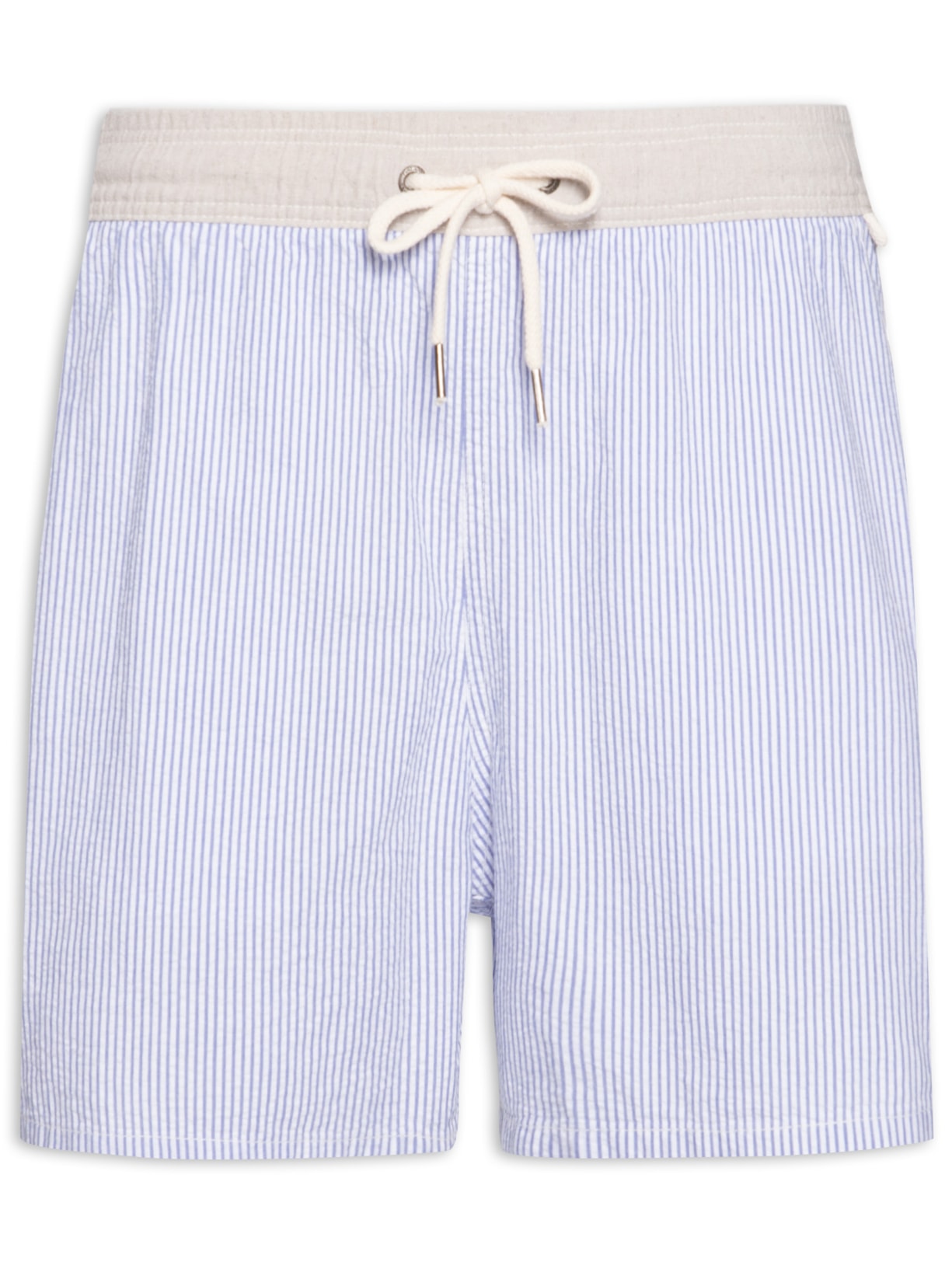 Short Masculino Ana Ruga Listrado - Azul