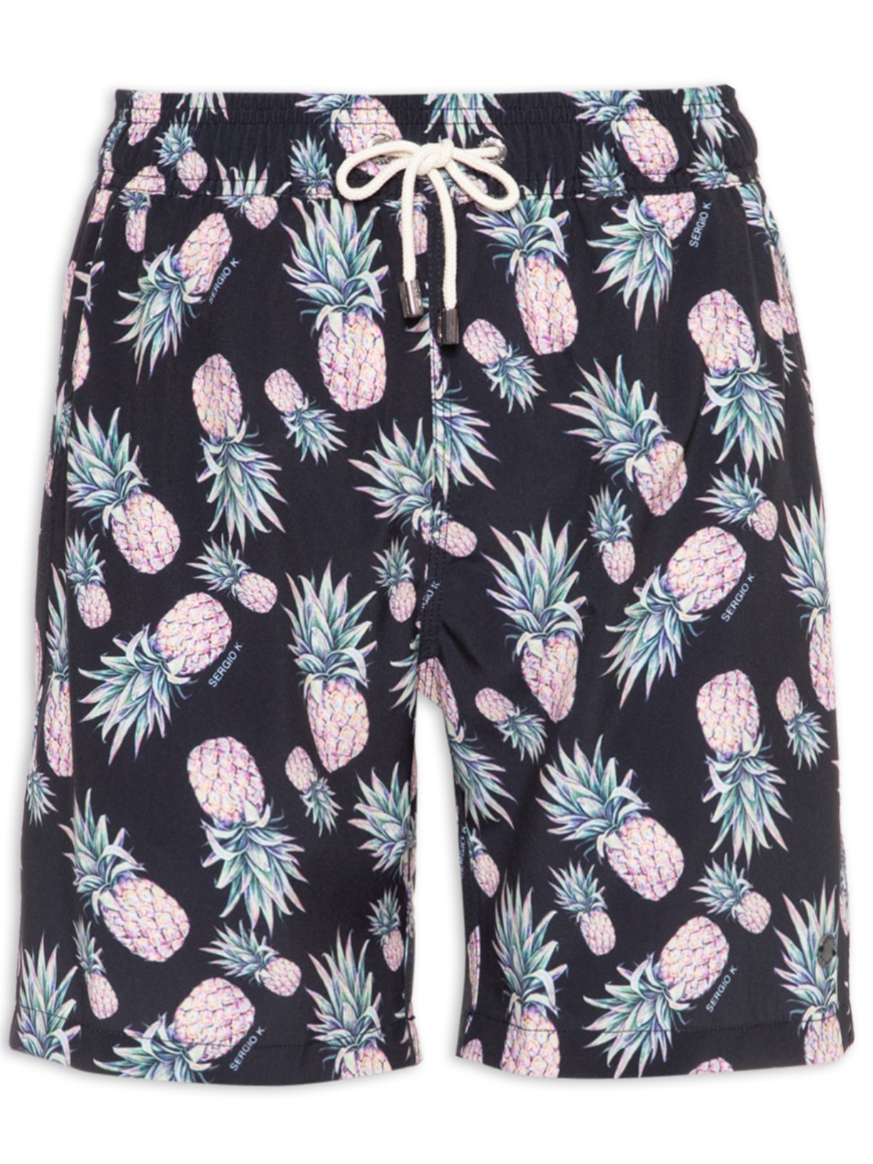 Short Masculino Ananas Classic - Preto