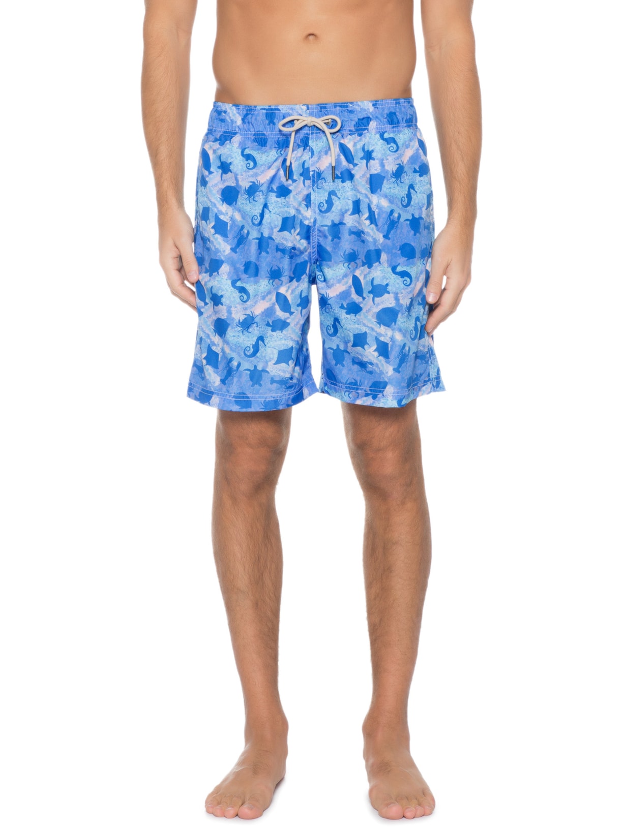 Short Masculino Aqua Sea Azul Shortsco