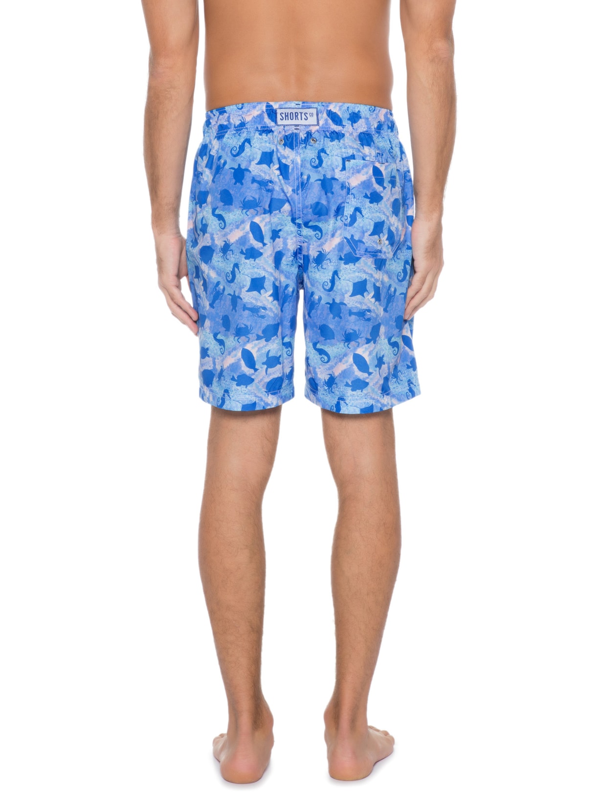 Short Masculino Aqua Sea Azul Shortsco
