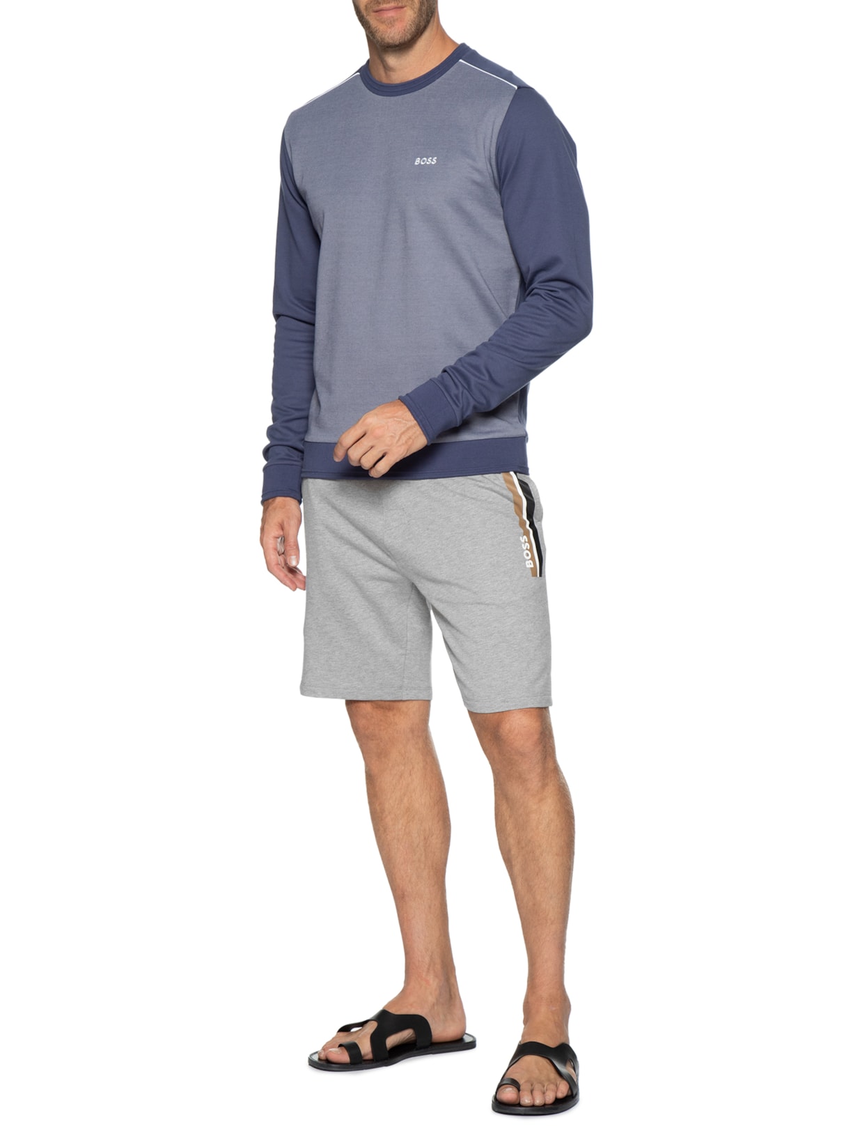 Short Masculino Authentic Jogging Cinza Boss