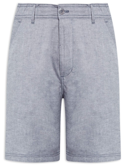 Short Masculino Balneário Algodão - Azul