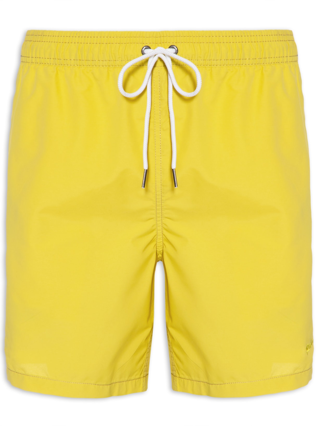 Short Masculino Beach Basic Regular Solid - Amarelo