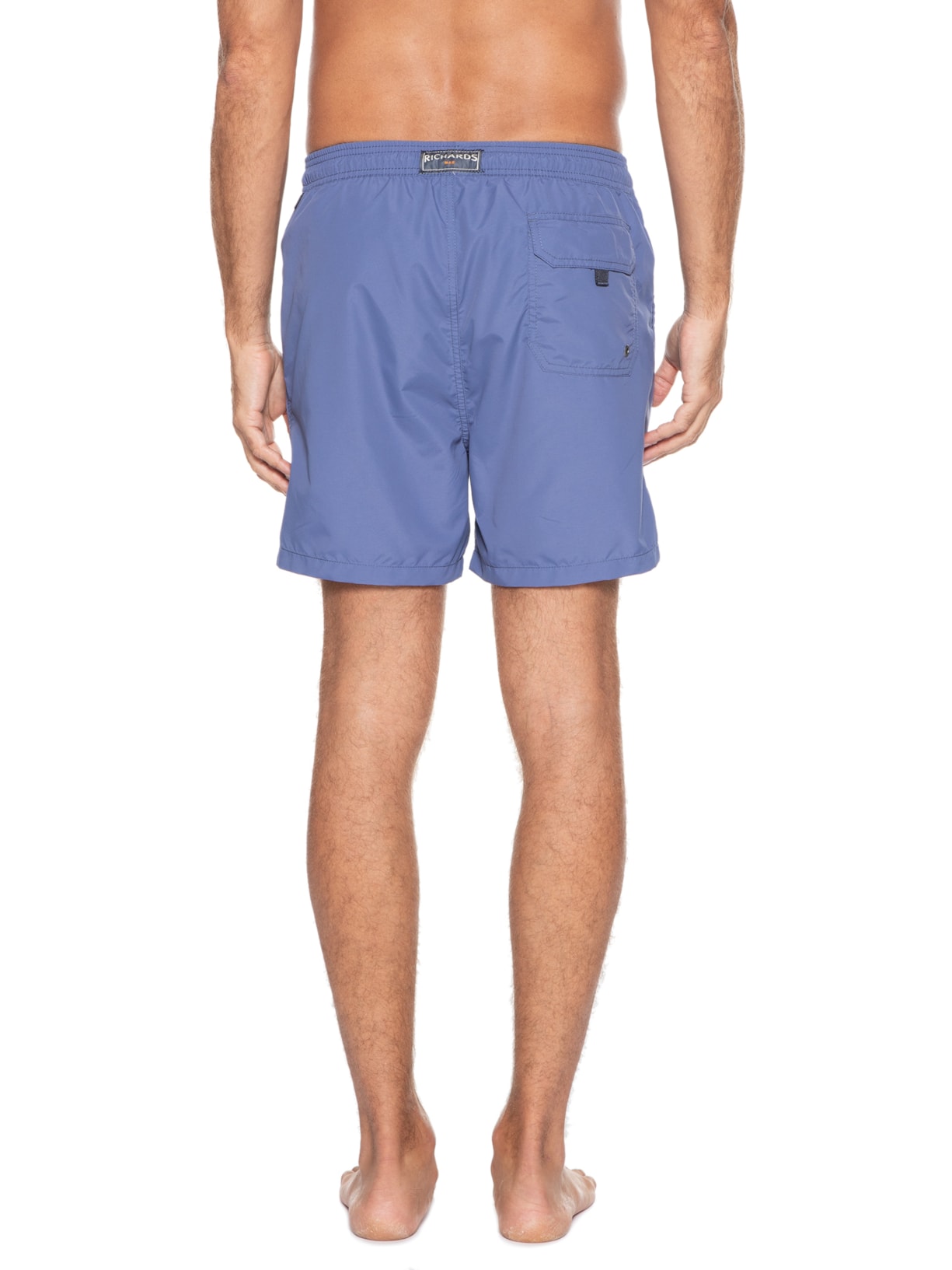 Short Masculino Beach Basic Regular Solid Azul Richards
