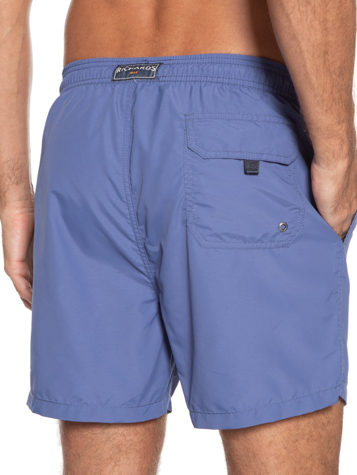 Short Masculino Beach Basic Regular Solid Azul Richards
