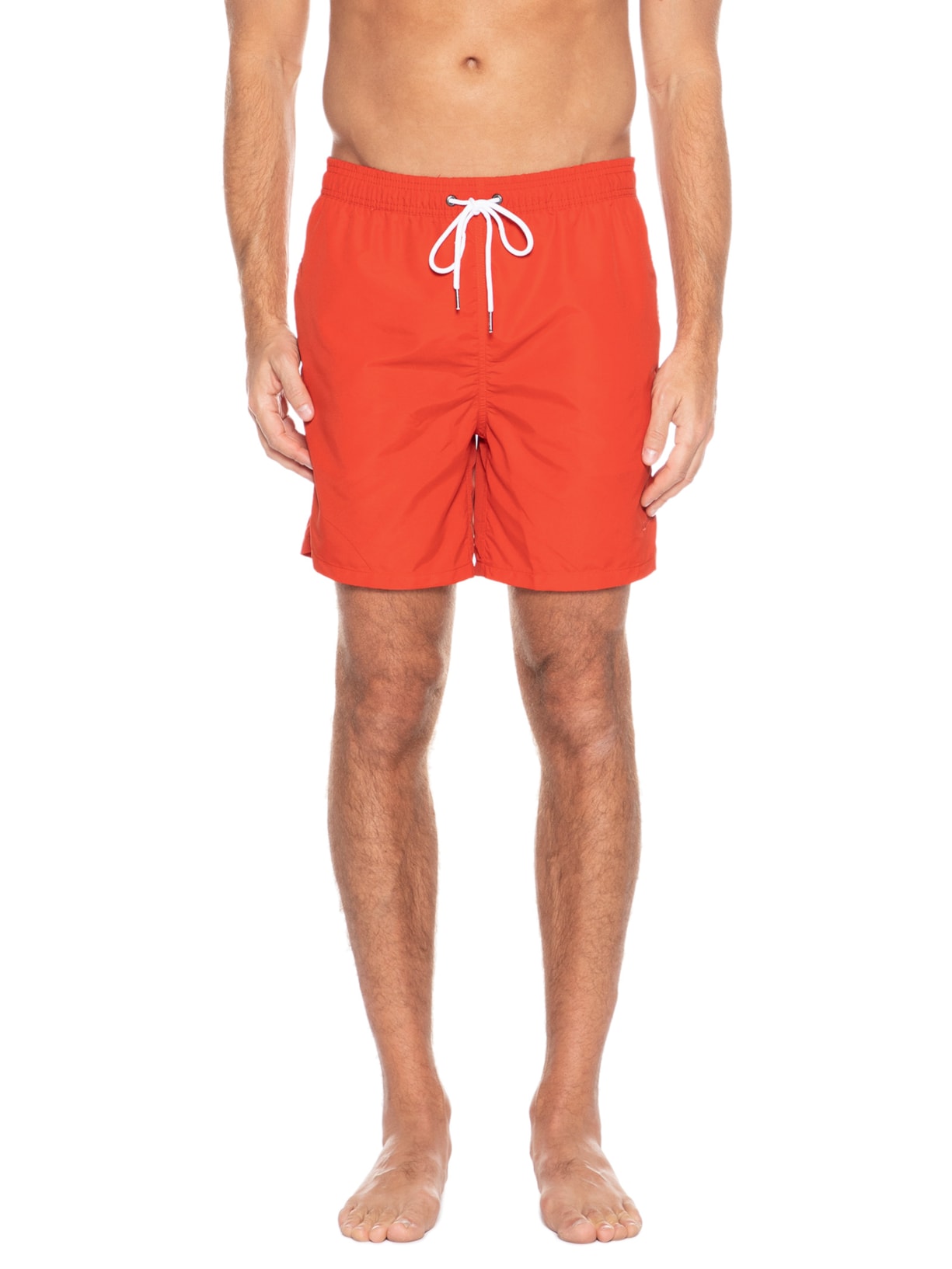 Short Masculino Beach Basic Regular Solid Laranja Richards
