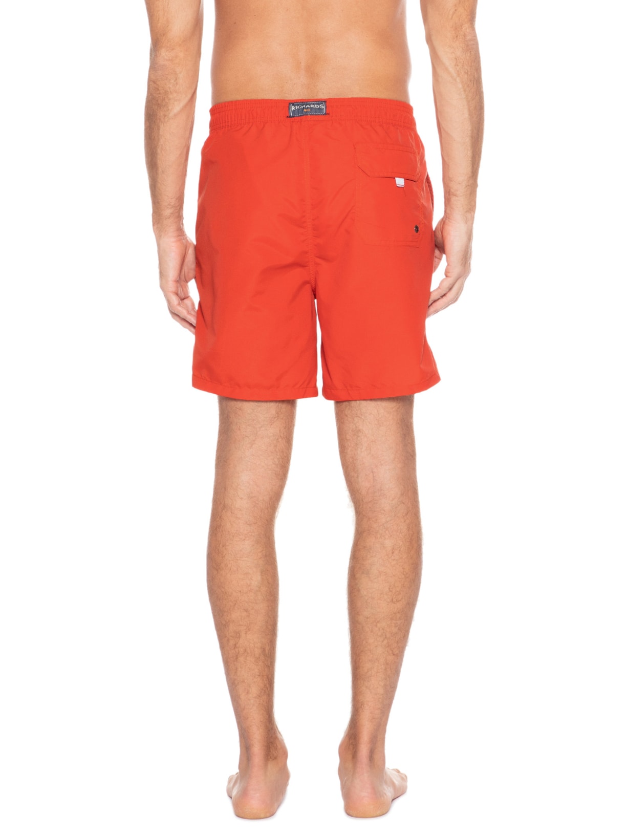 Short Masculino Beach Basic Regular Solid Laranja Richards