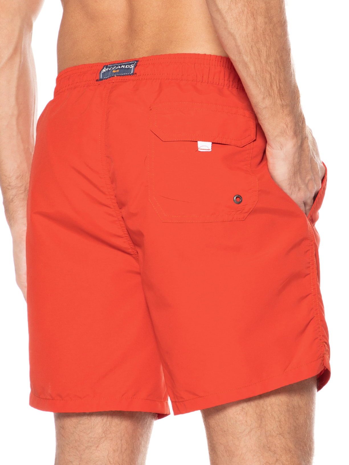 Short Masculino Beach Basic Regular Solid Laranja Richards