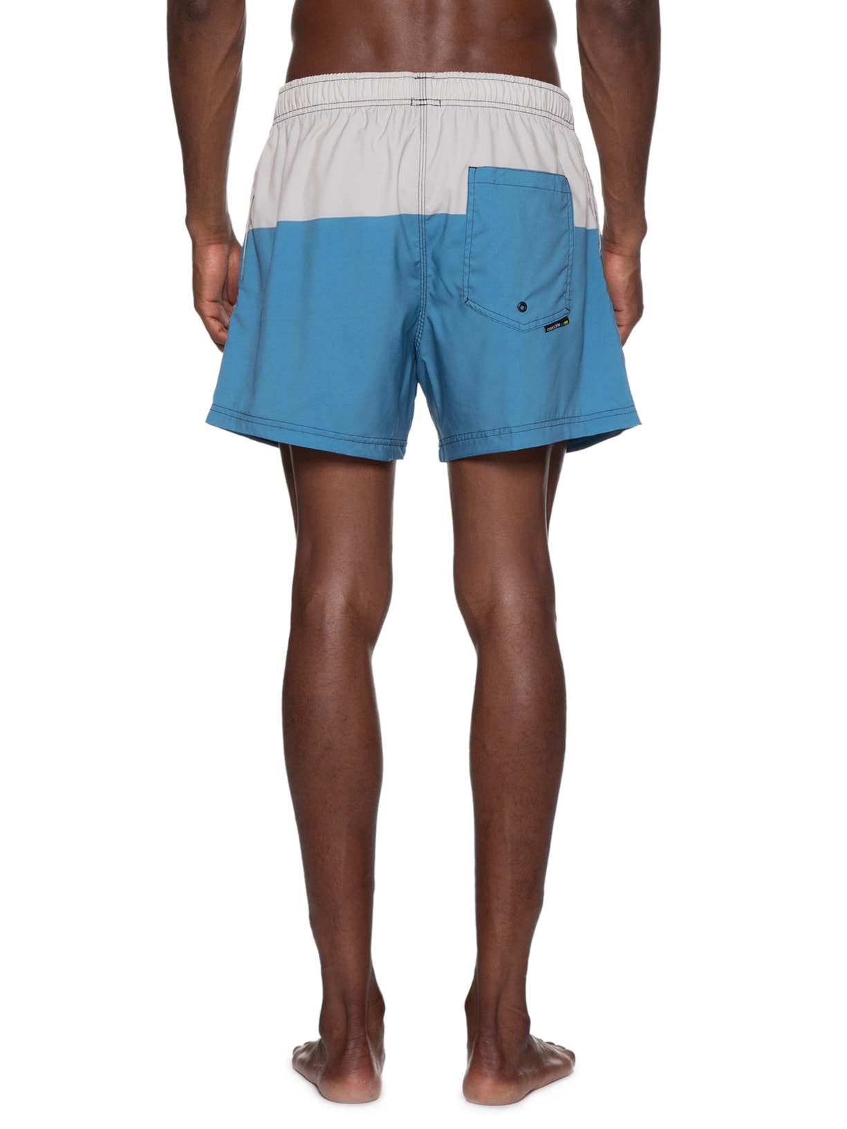 Short Masculino Beach Bicolor Brasão Azul Osklen