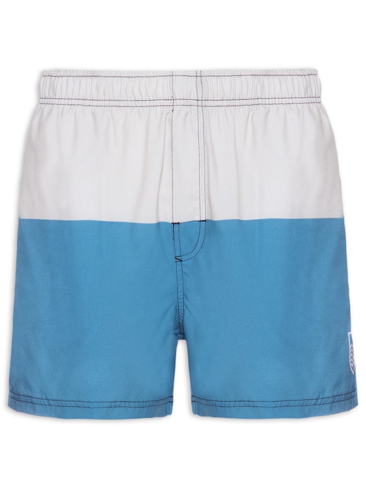 Short Masculino Beach Bicolor Brasão - Azul