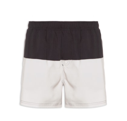 Short Masculino Beach Bicolor Brasão - Branco