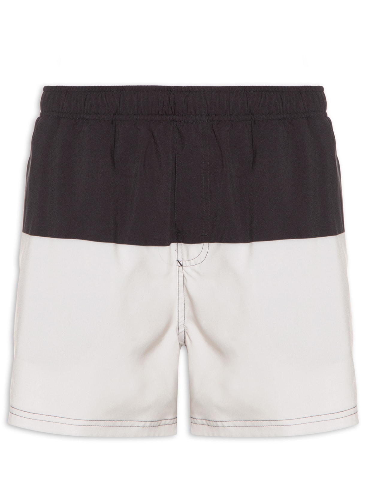 Short Masculino Beach Bicolor Brasão - Branco