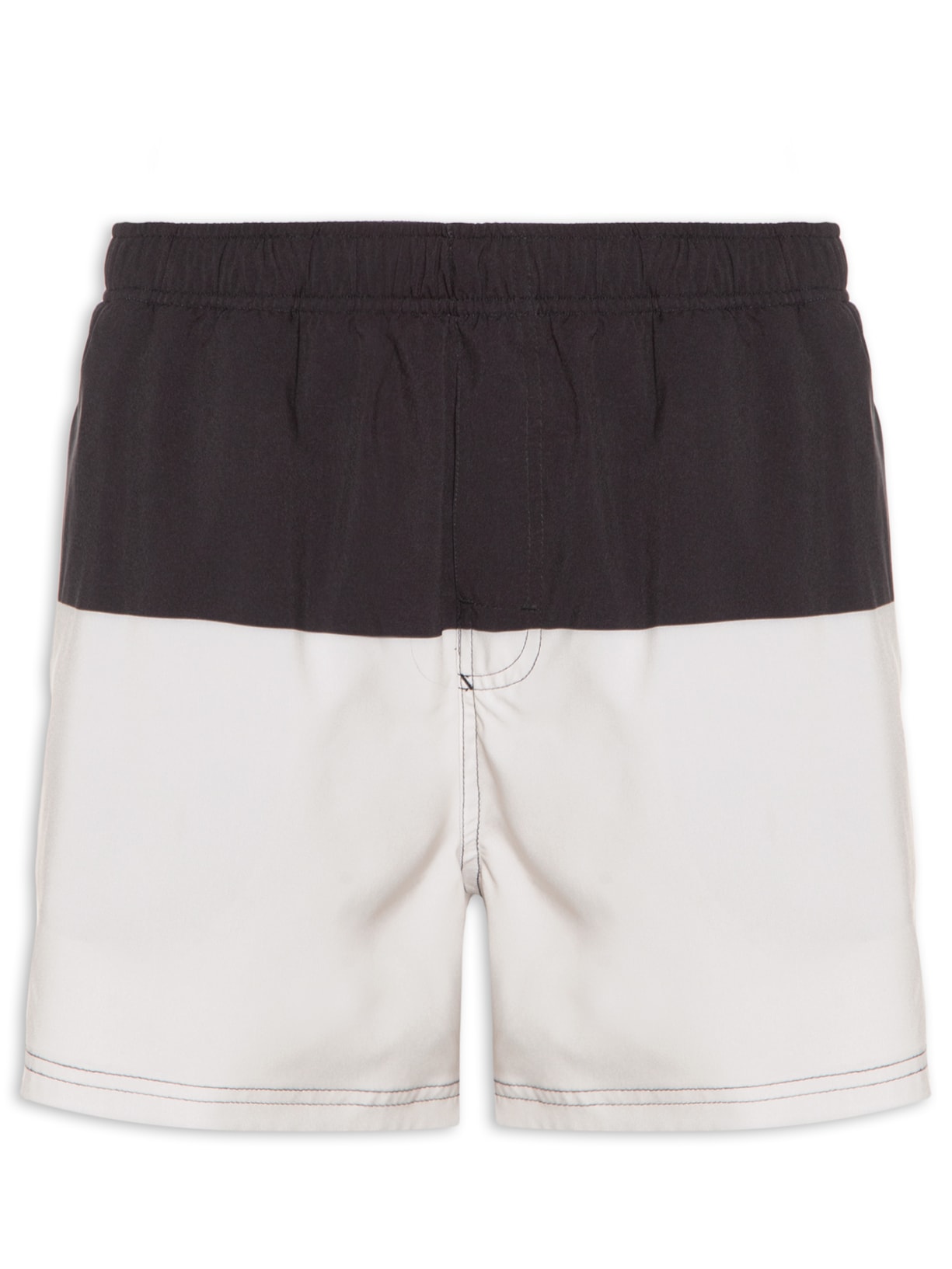 Short Masculino Beach Bicolor Brasão - Branco