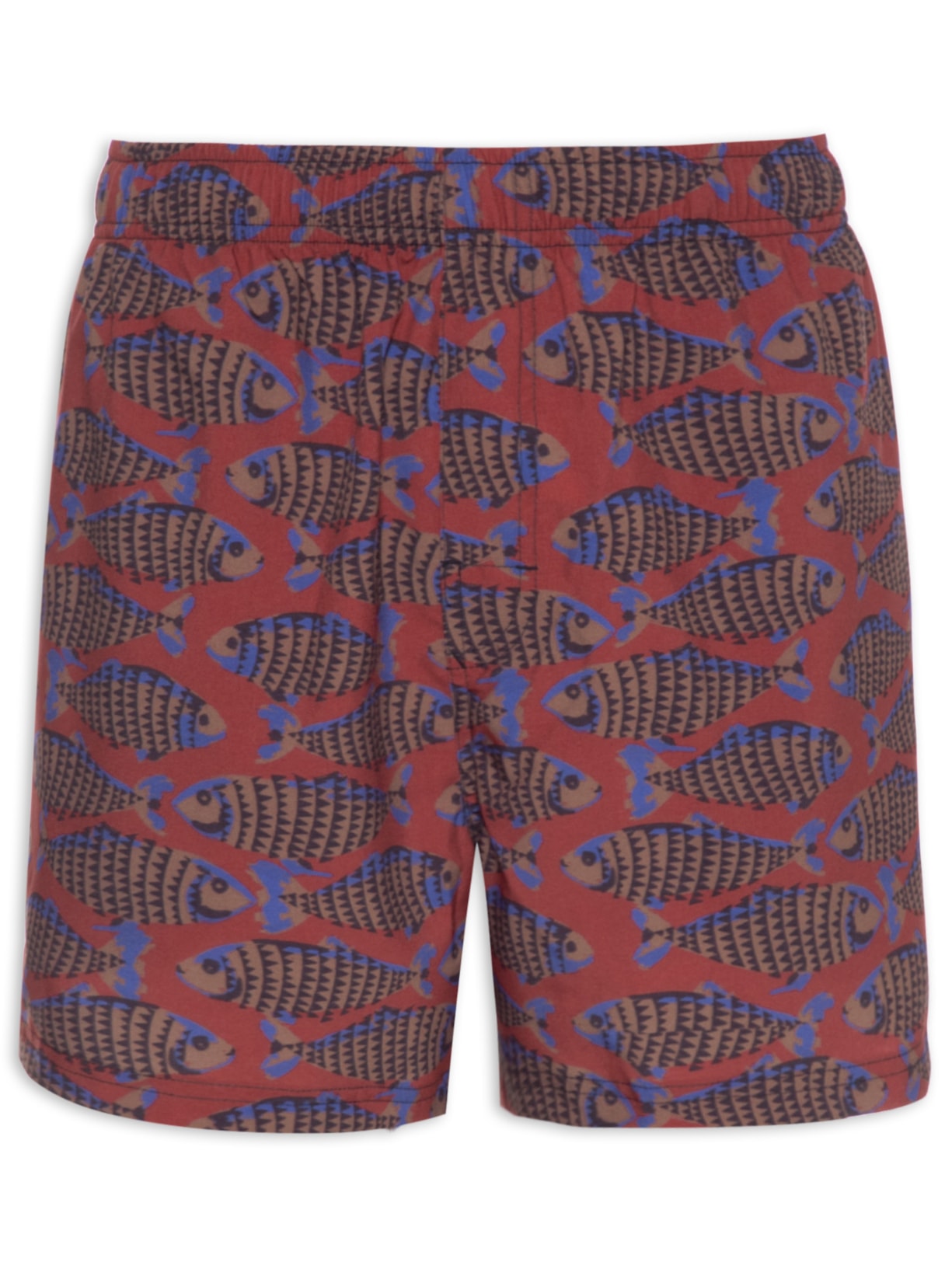 Short Masculino Beach Fish - Vermelho