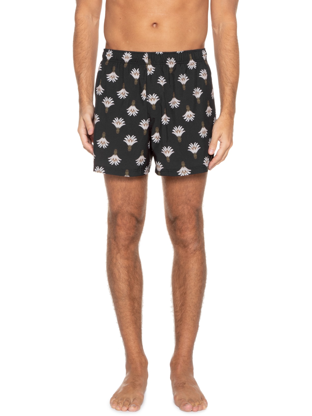 Short Masculino Beach Mini Floral Preto Osklen