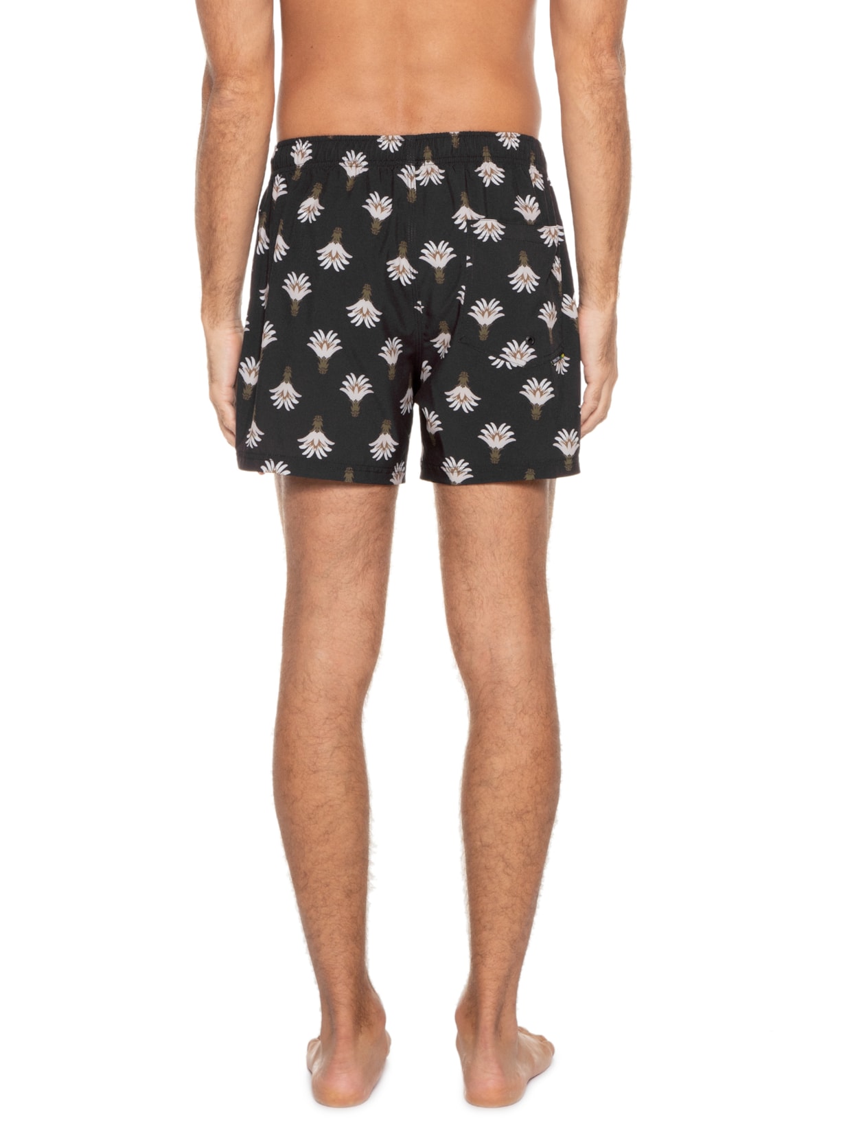 Short Masculino Beach Mini Floral Preto Osklen