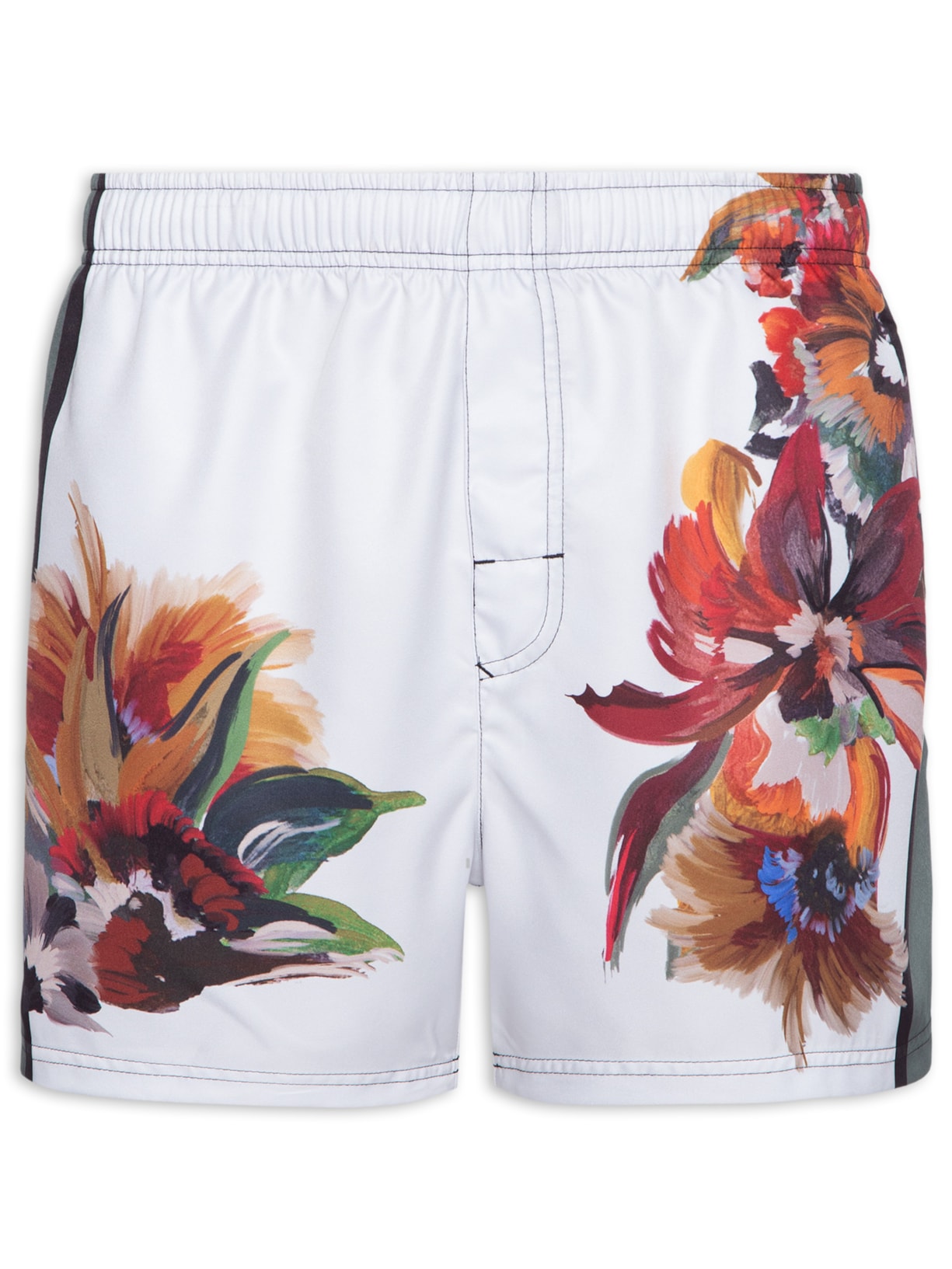 Short Masculino Beach Paradise Square - Branco