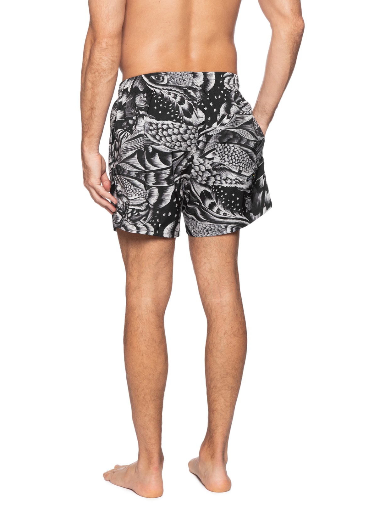 Short Masculino Beach Pirarucu Preto Osklen