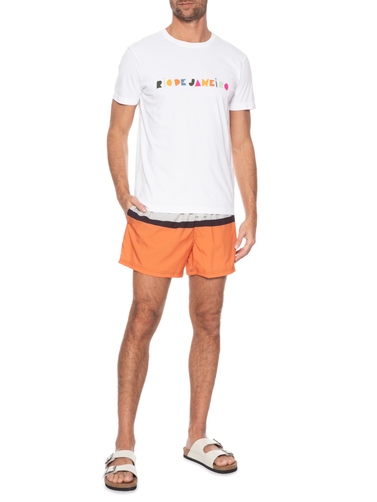 Short Masculino Beach Riva Bege Osklen