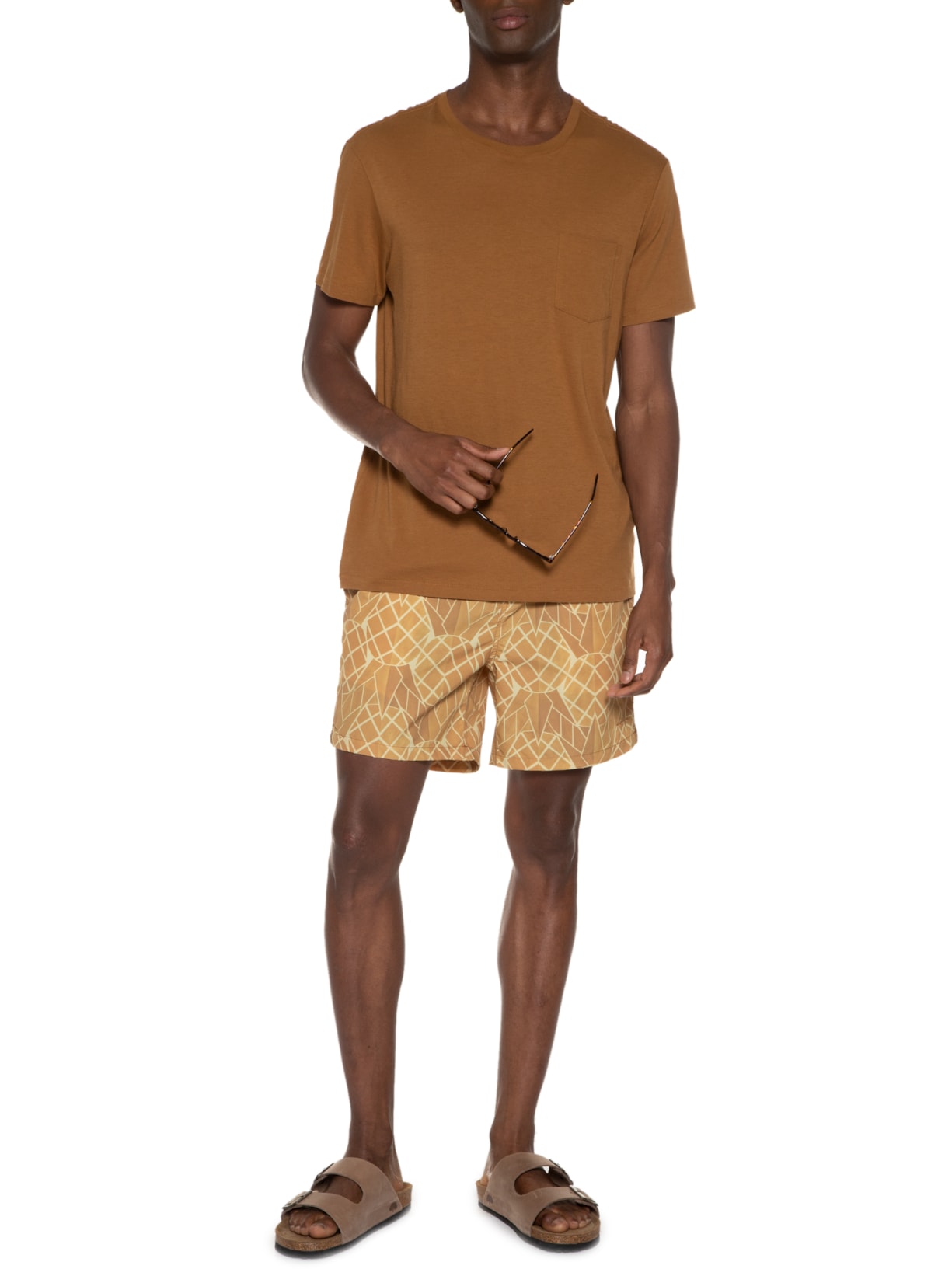 Short Masculino Beach Short Geo Pine Amarelo Richards