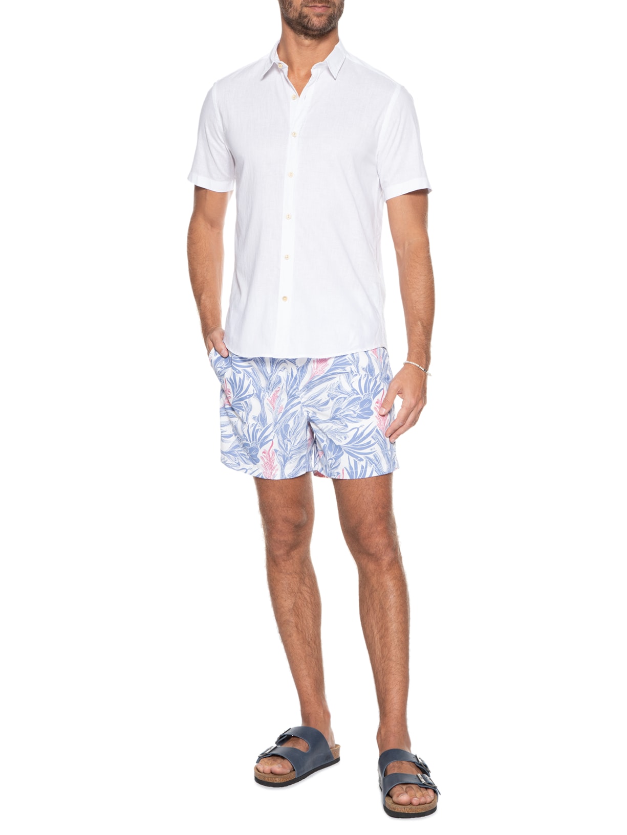 Short Masculino Beach Tromp Regular Azul Richards