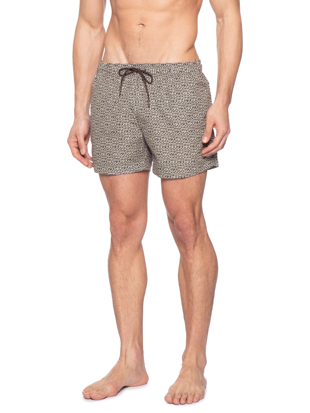 Short Masculino Beachwear Aaron Swim Off White Hugo