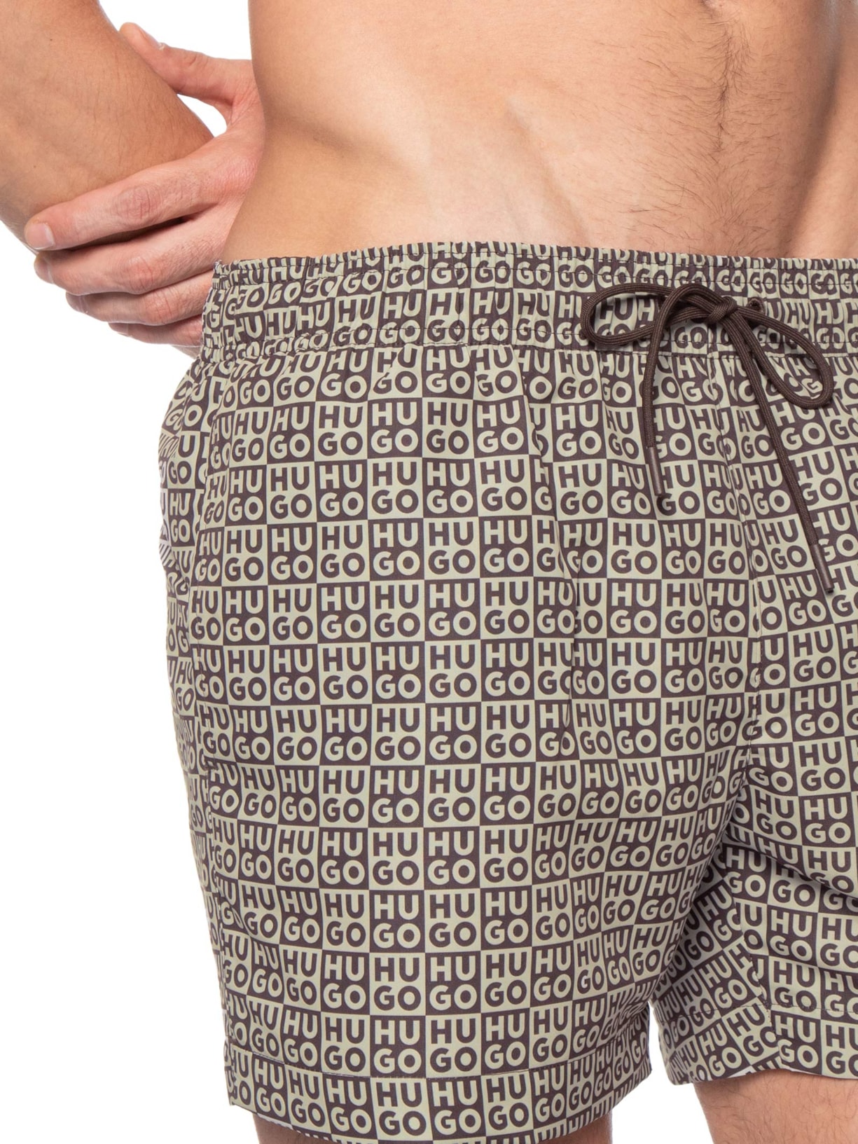 Short Masculino Beachwear Aaron Swim Off White Hugo