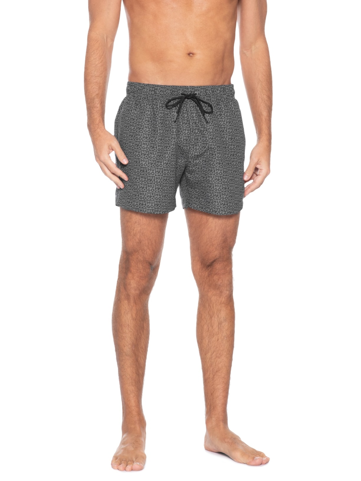 Short Masculino Beachwear Aaron Swim Preto Hugo