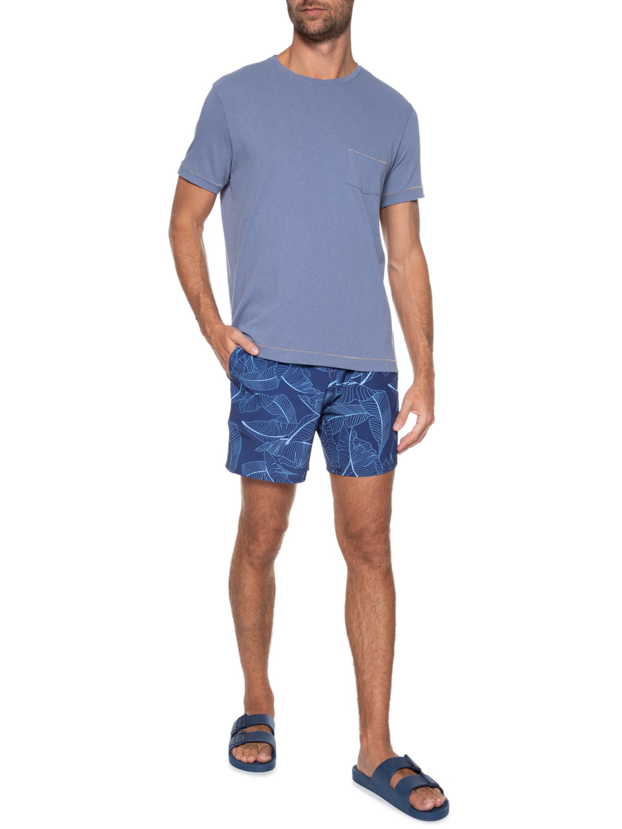 Short Masculino Beachwear Azul '2 Essential