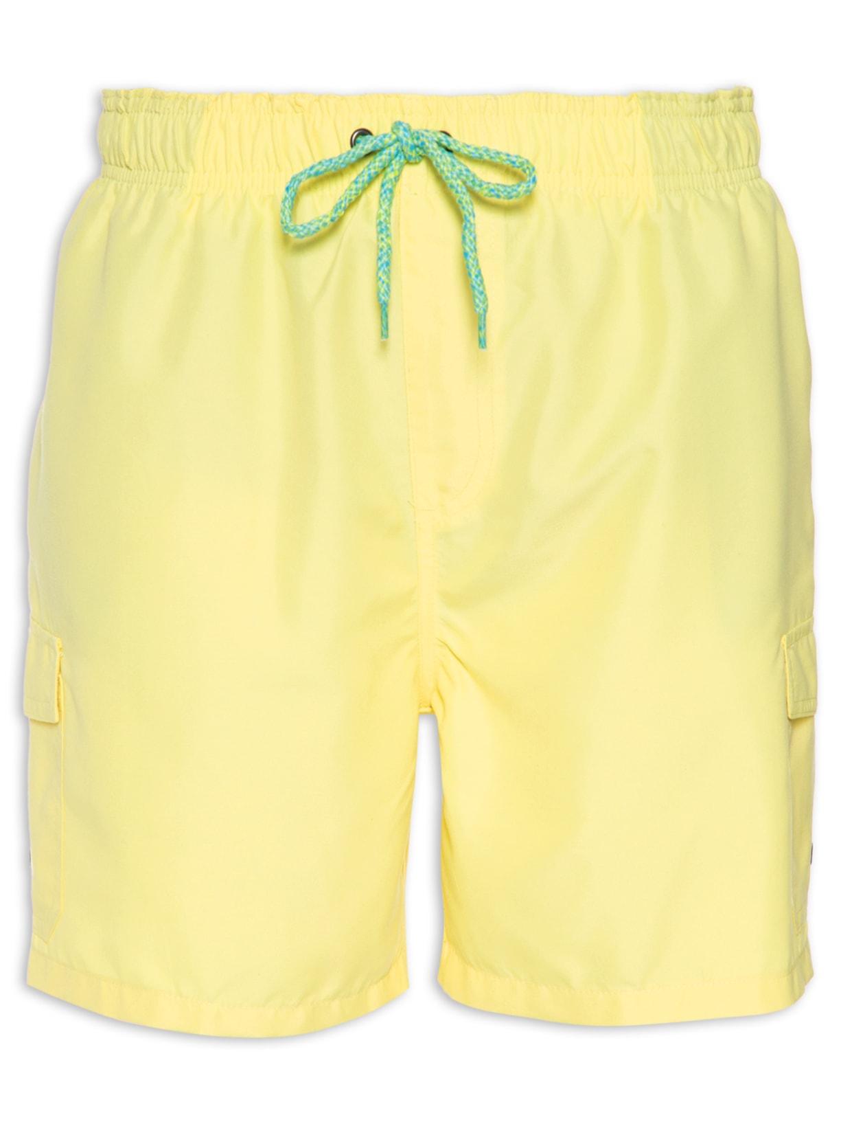 Short Masculino Beachwear Básico - Amarelo