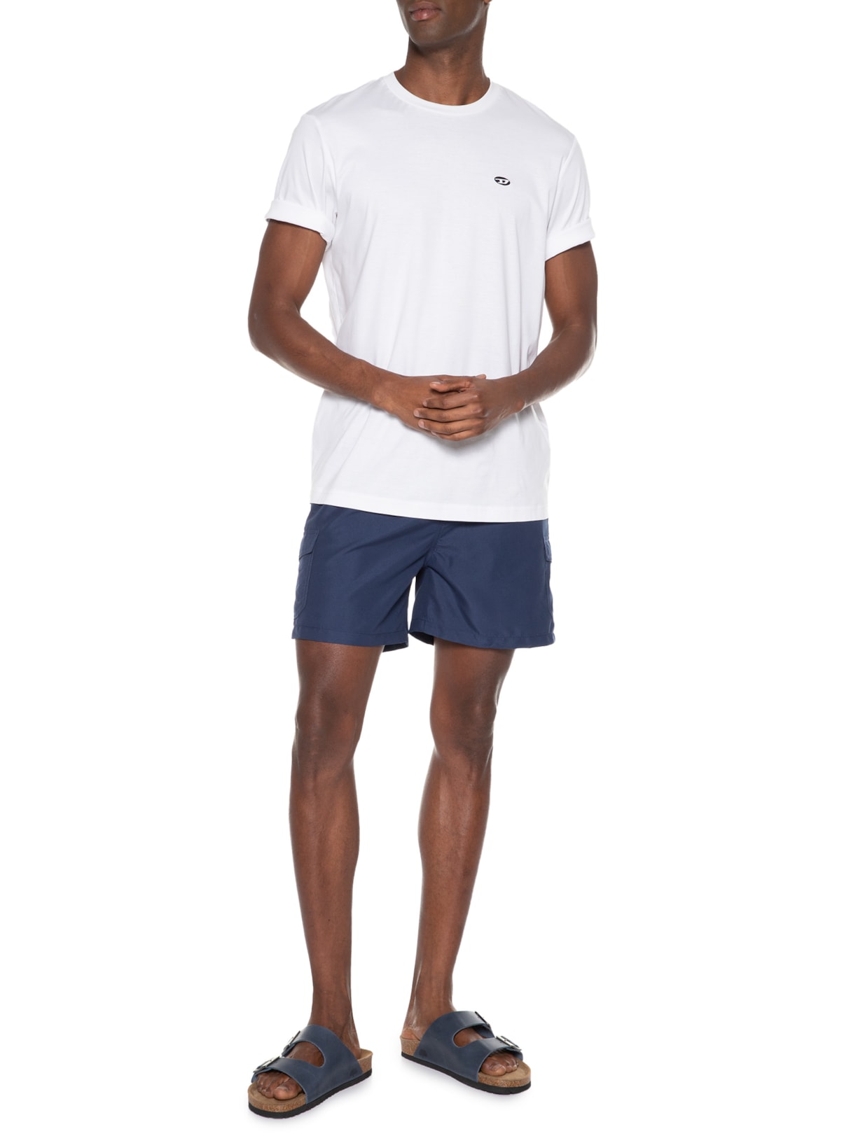Short Masculino Beachwear Básico Azul '2 Essential