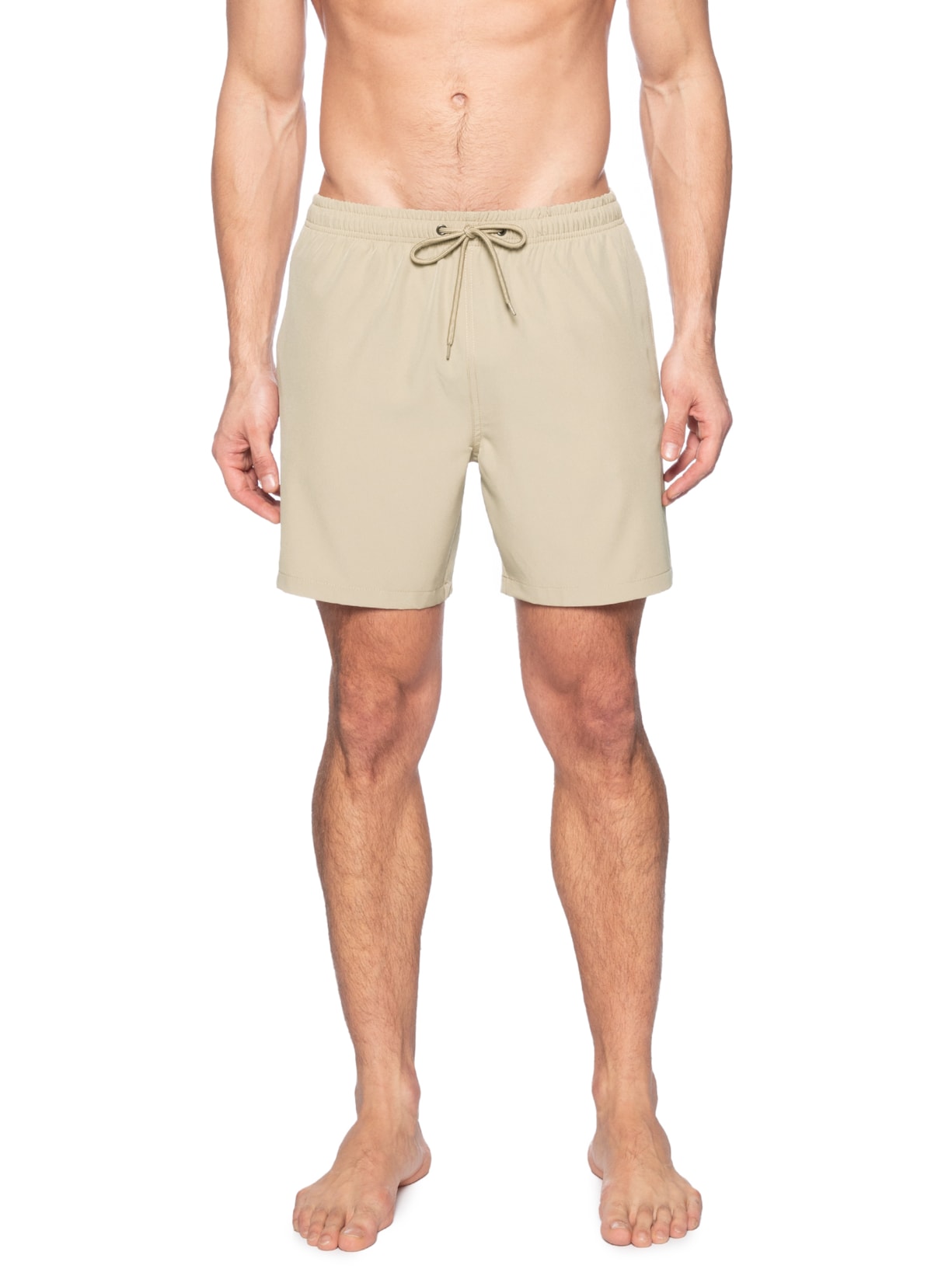 Short Masculino Beachwear Básico Bege Basiq Men