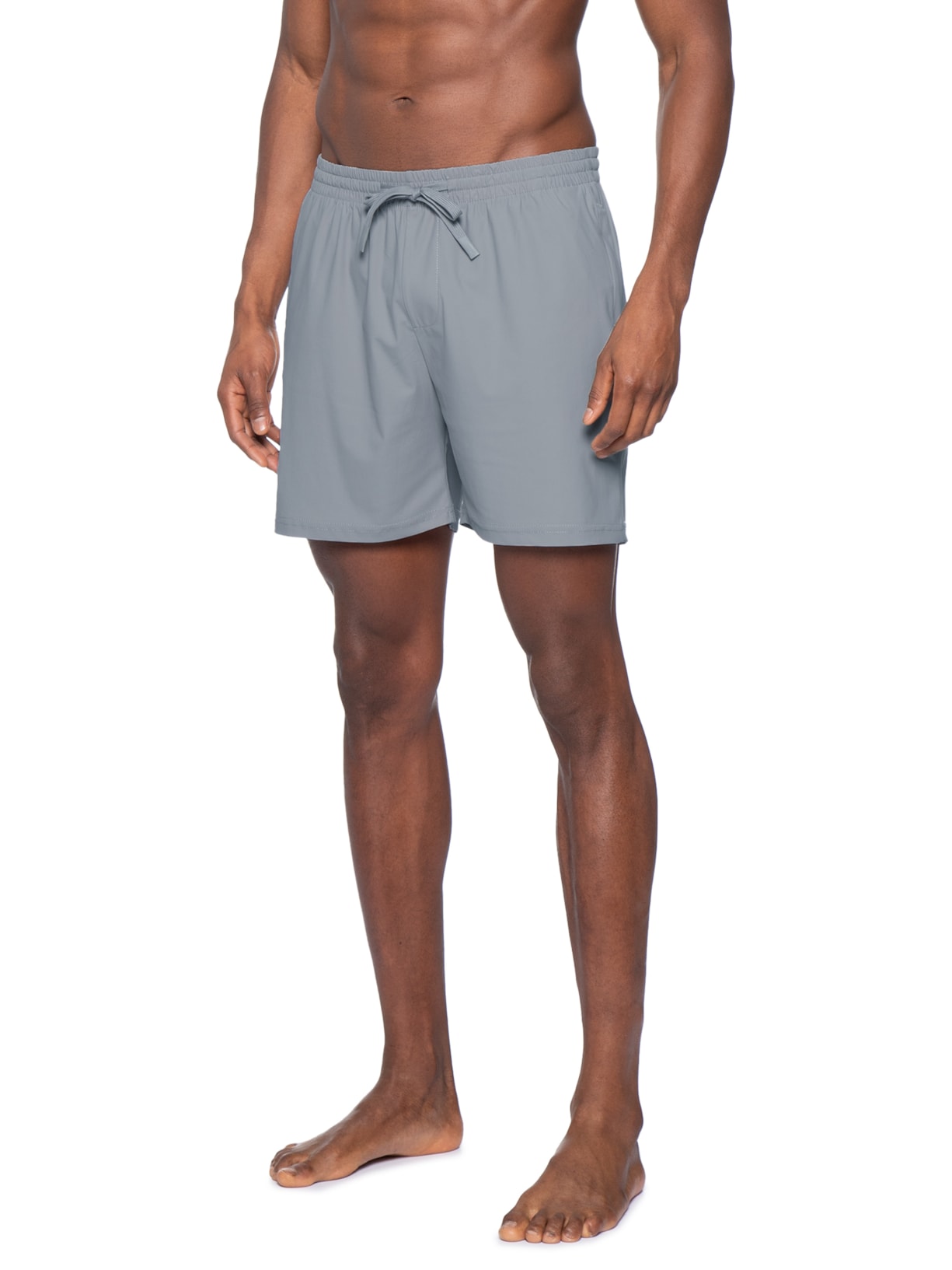 Short Masculino Beachwear Básico Cinza '2 Essential