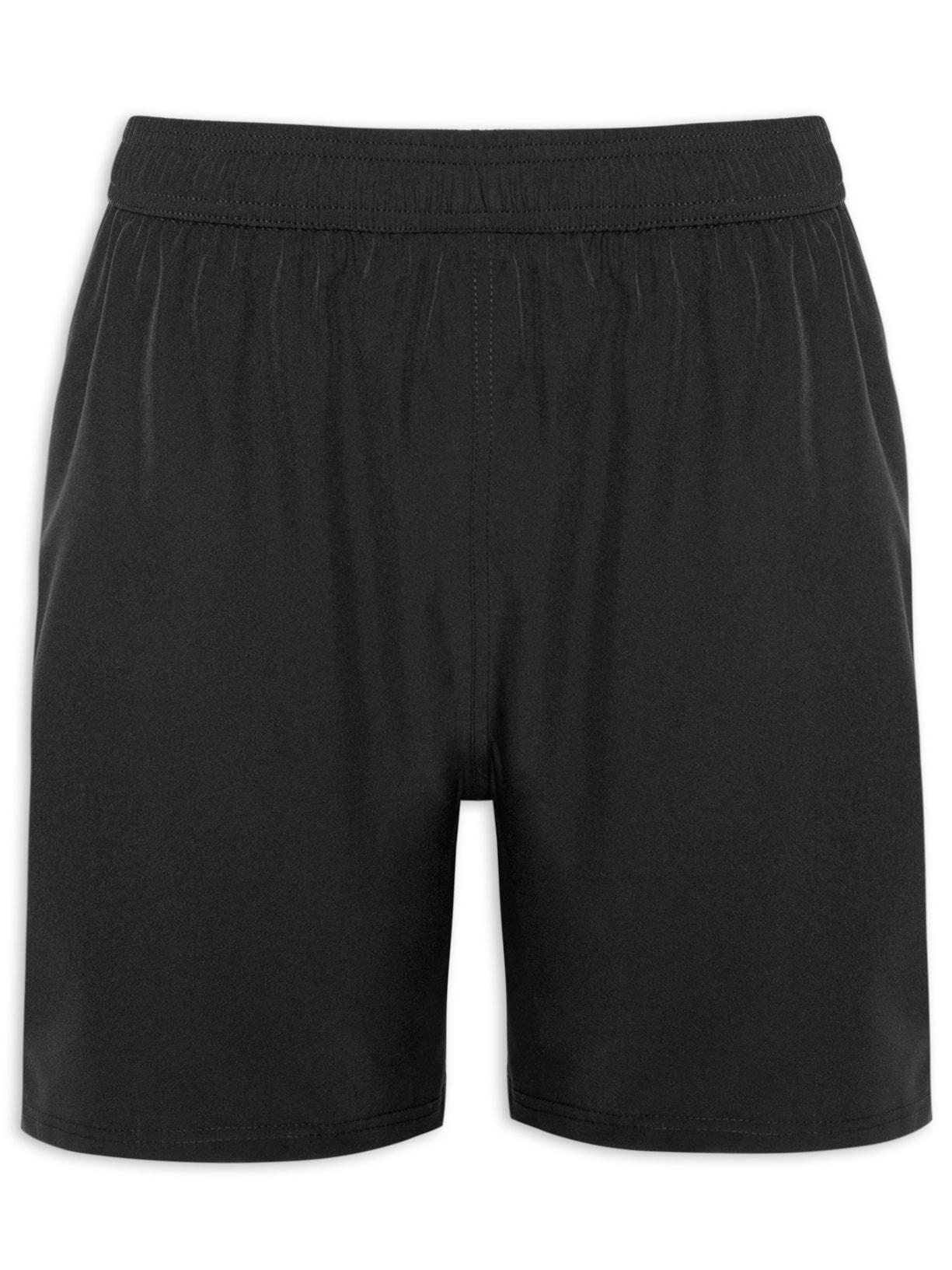 Short Masculino Beachwear Básico Com Bolso - Preto