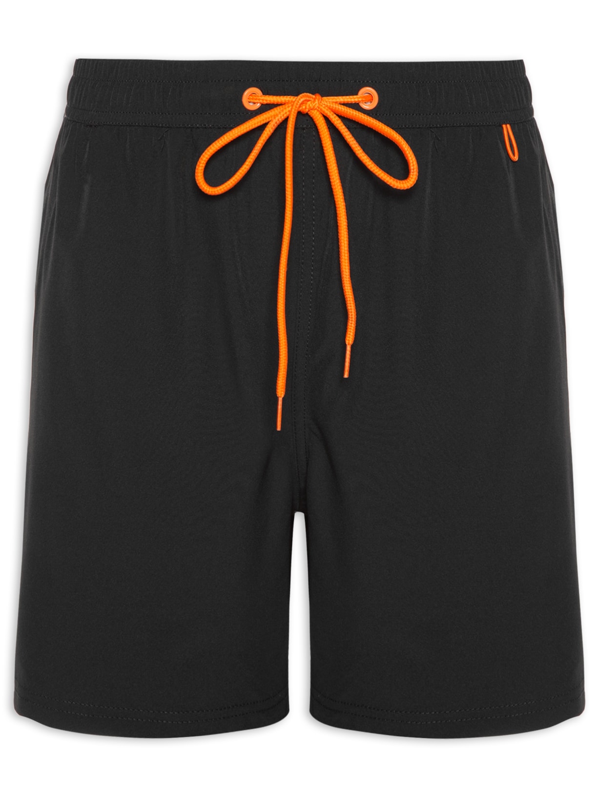 Short Masculino Beachwear Básico Com Bolso - Preto