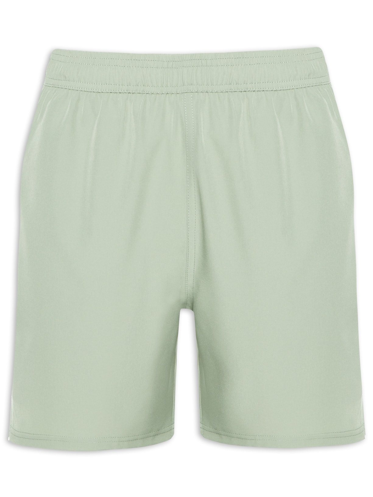 Short Masculino Beachwear Básico Com Bolso - Verde