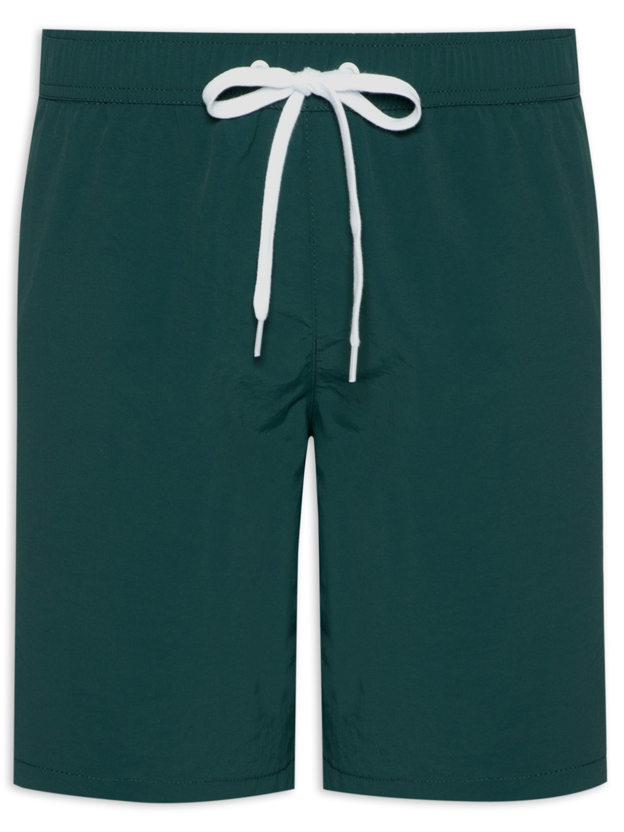 Short Masculino Beachwear Básico Com Bolso - Verde