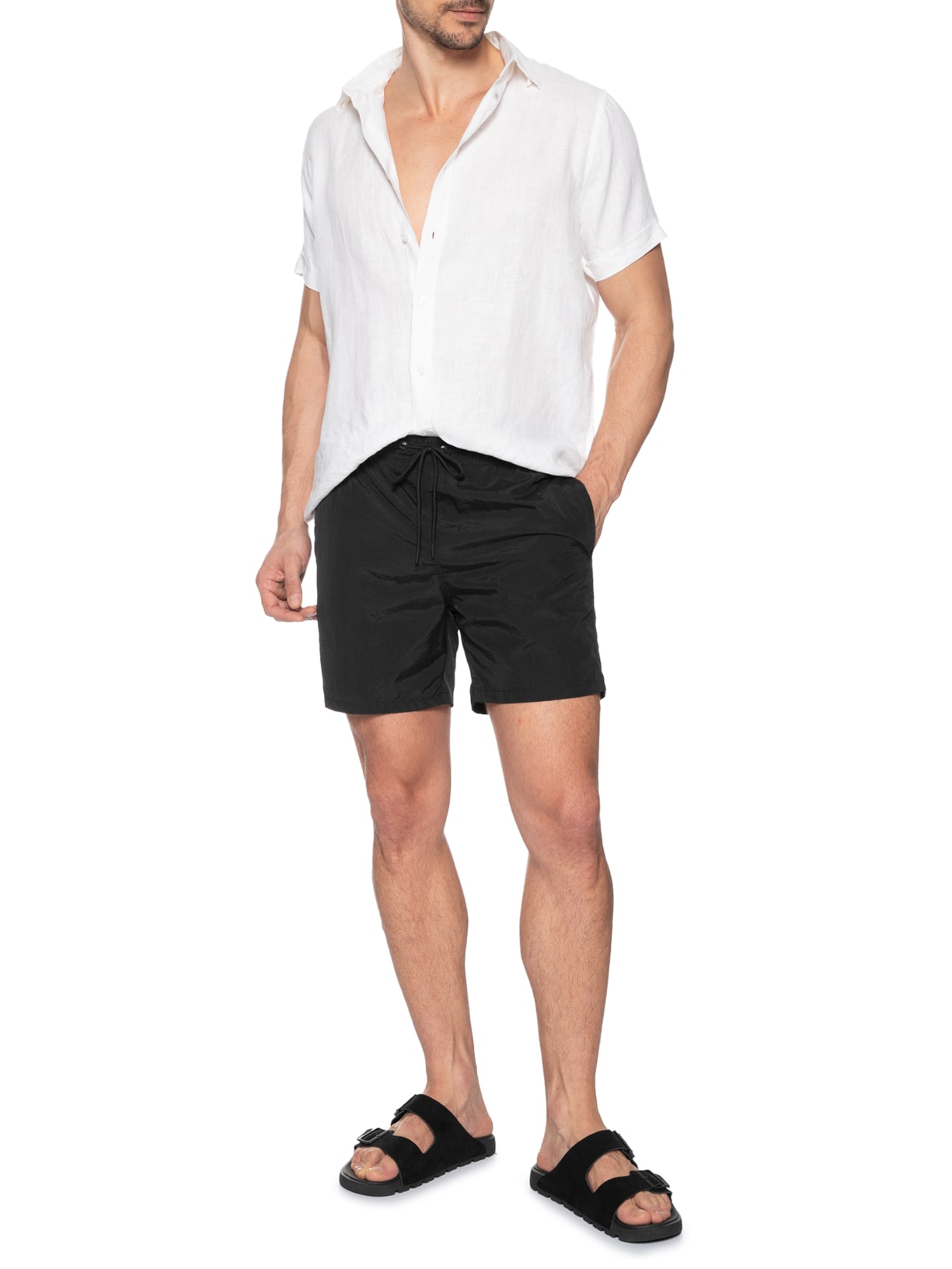 Short Masculino Beachwear Color Preto '2 Essential
