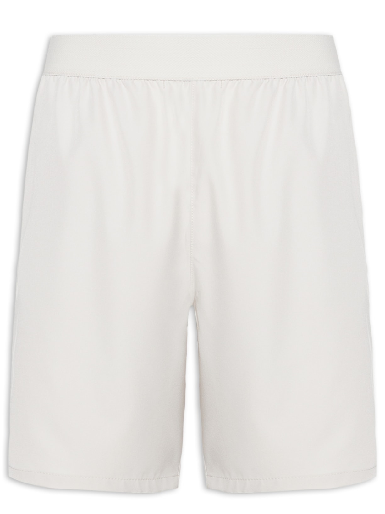 Short Masculino Beachwear Com Detalhe Lateral Color - Off White