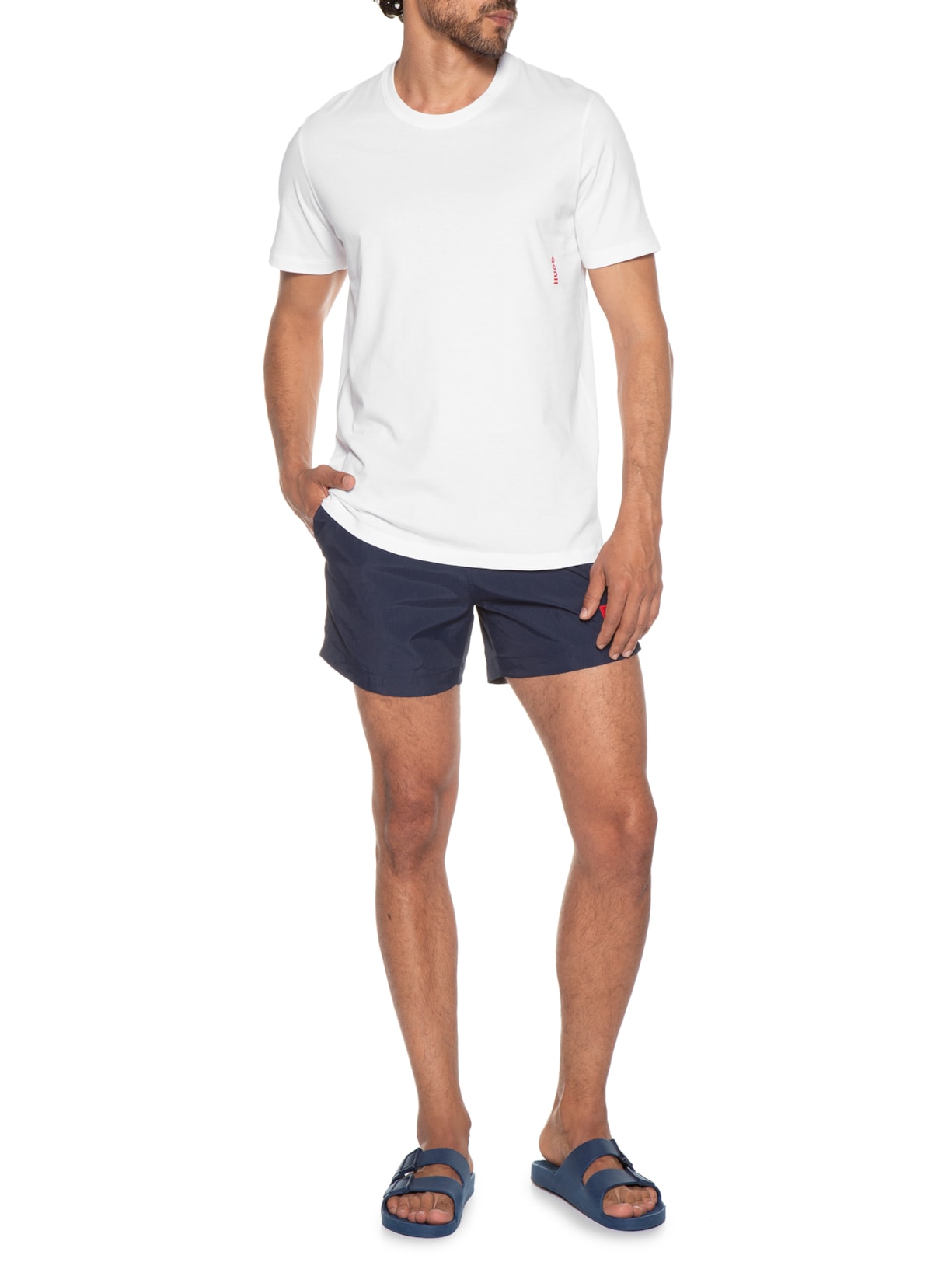 Short Masculino Beachwear Dominica Azul Hugo