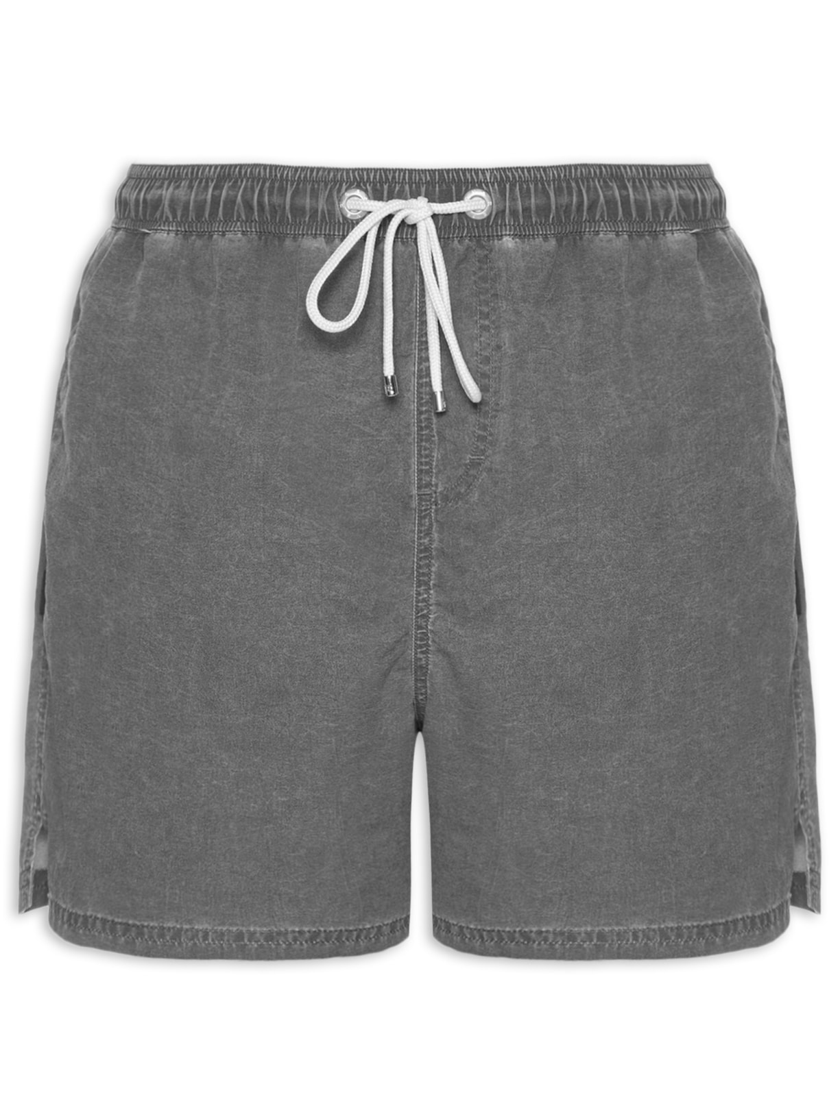 Short Masculino Beachwear Elástico Estonado - Preto
