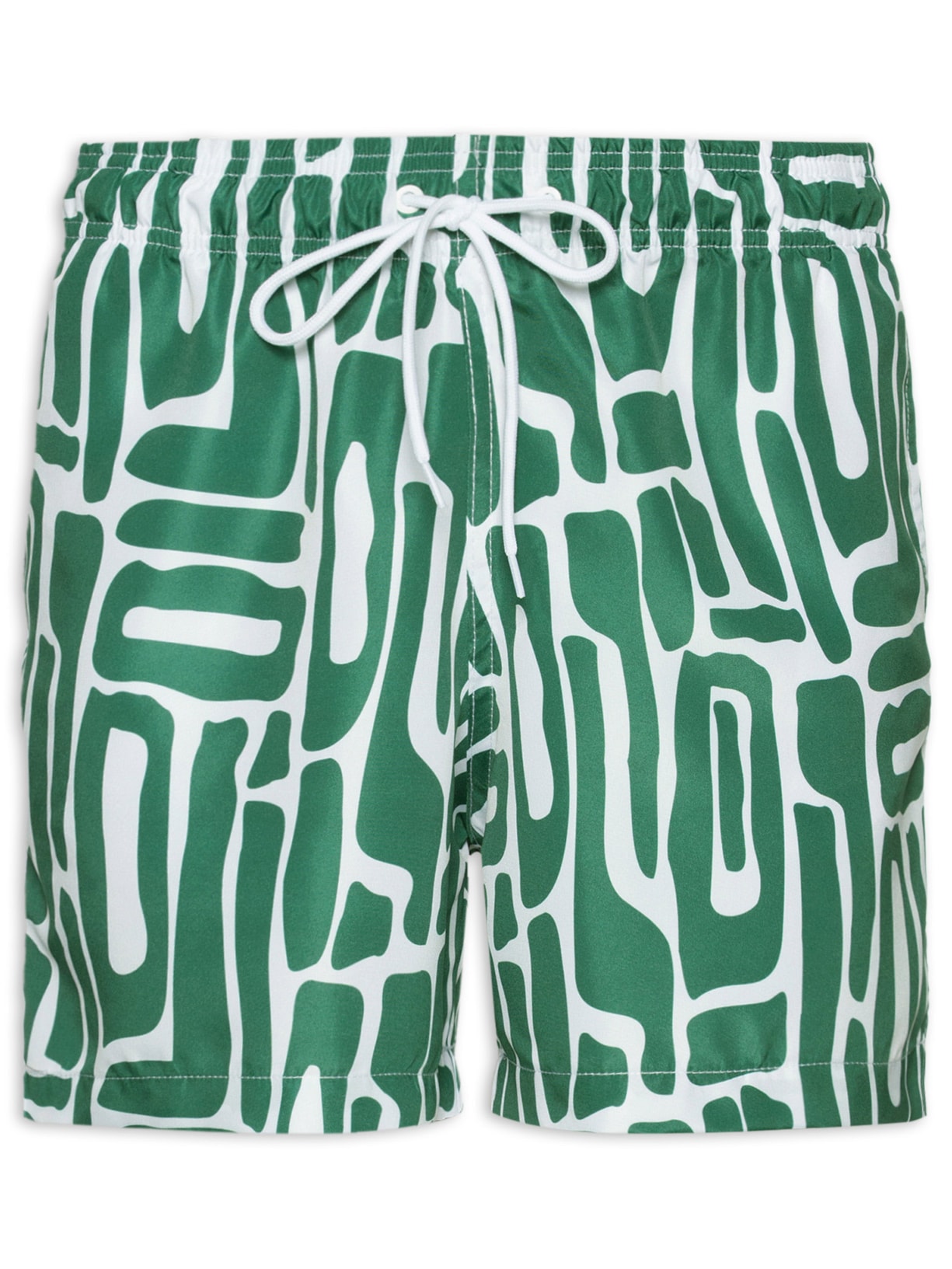 Short Masculino Beachwear Estampa Abstrata Verde '2 Essential